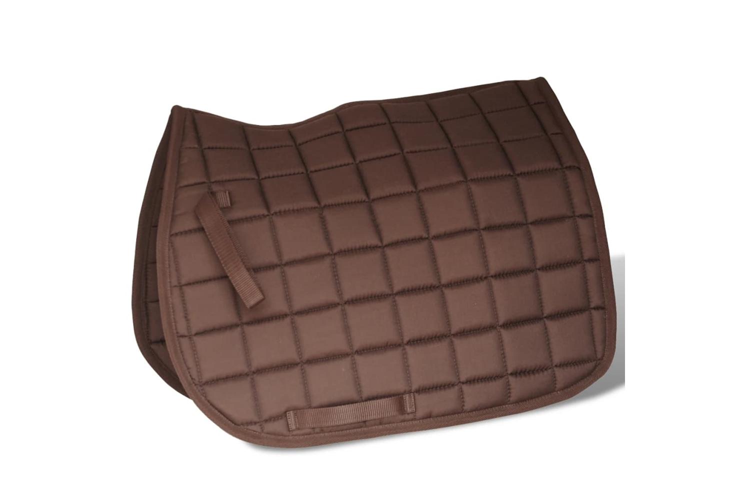 vidaXL 90647 Horse Riding Saddle Set 17.5" Real Leather Brown 12cm 5-in-1-4