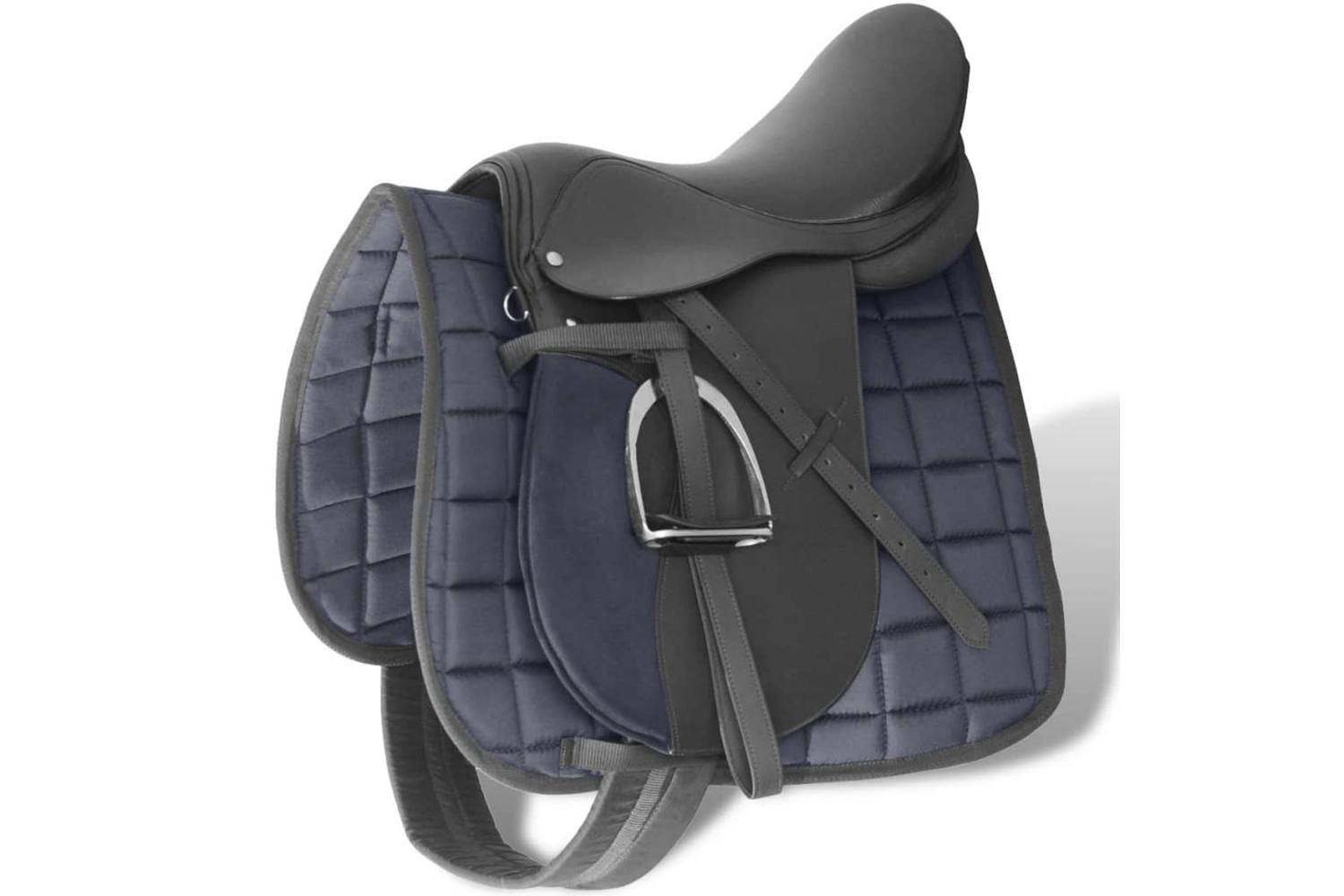 vidaXL 90644 Horse Riding Saddle Set 17.5