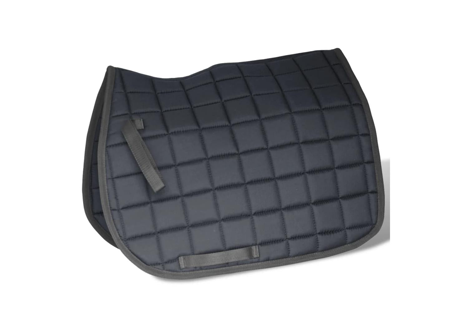 vidaXL 90643 Horse Riding Saddle Set 16" Real Leather Black 14cm 5-in-1-5