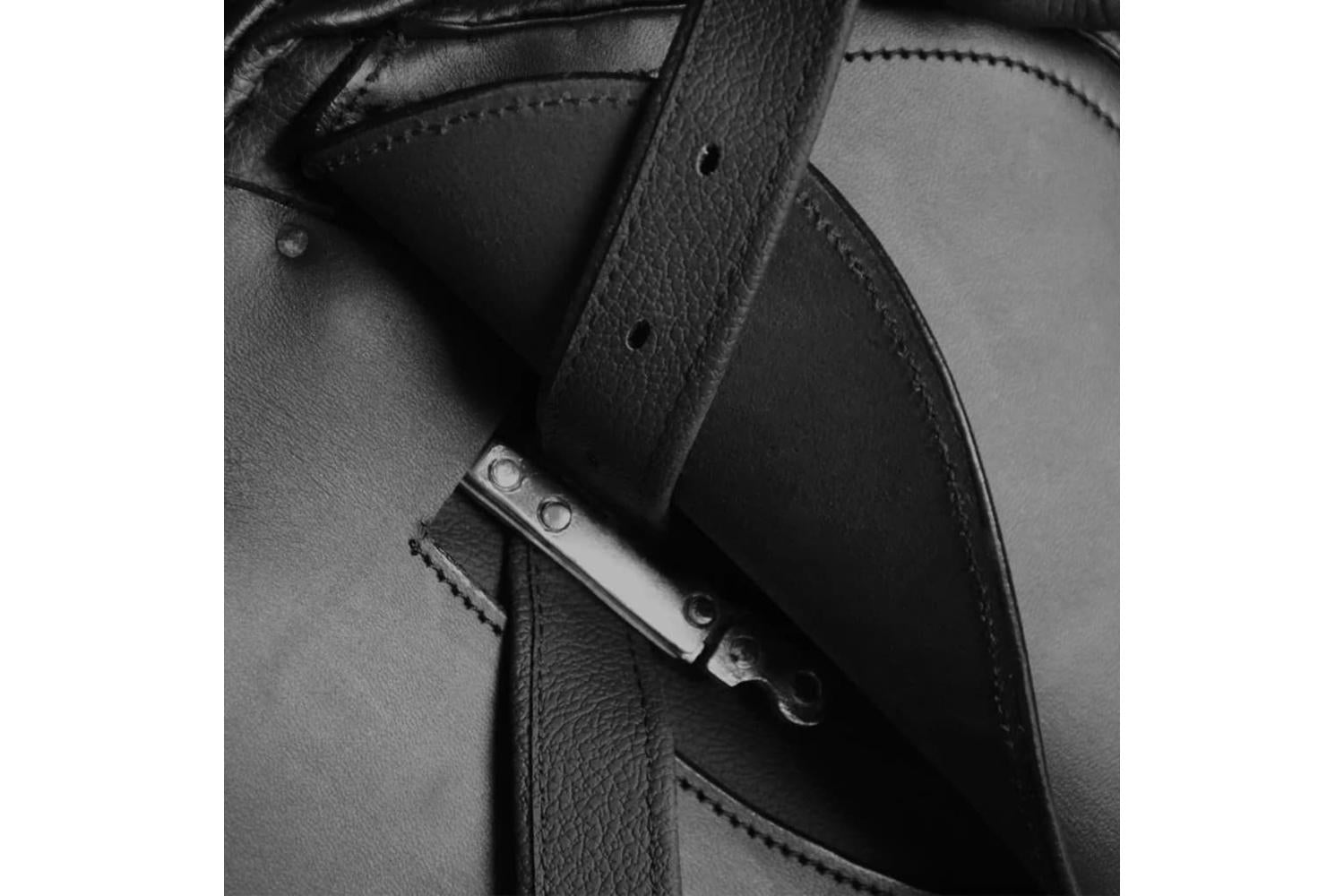 vidaXL 90643 Horse Riding Saddle Set 16" Real Leather Black 14cm 5-in-1-9