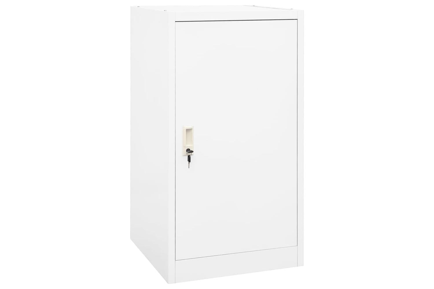 vidaXL 339603 Saddle Cabinet White 53x53x105cm Steel