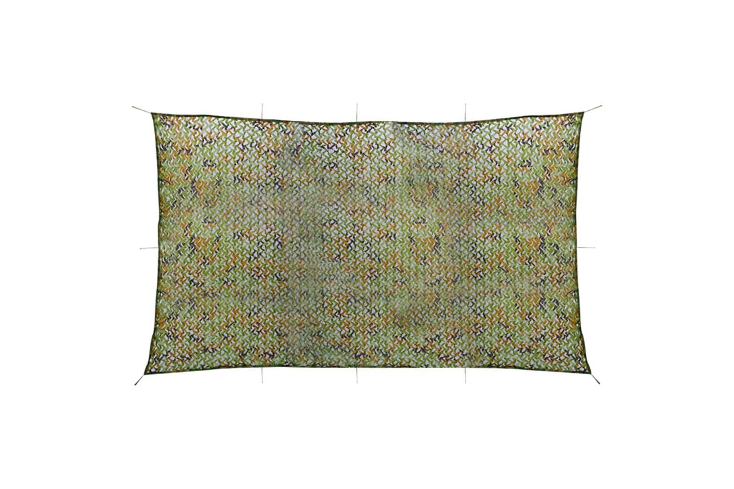 Vidaxl 135888 Camouflage Net With Storage Bag 3x6 M Green