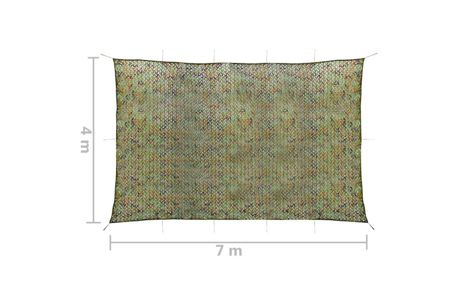 Vidaxl 135894 Camouflage Net With Storage Bag 4x7 M Green-5