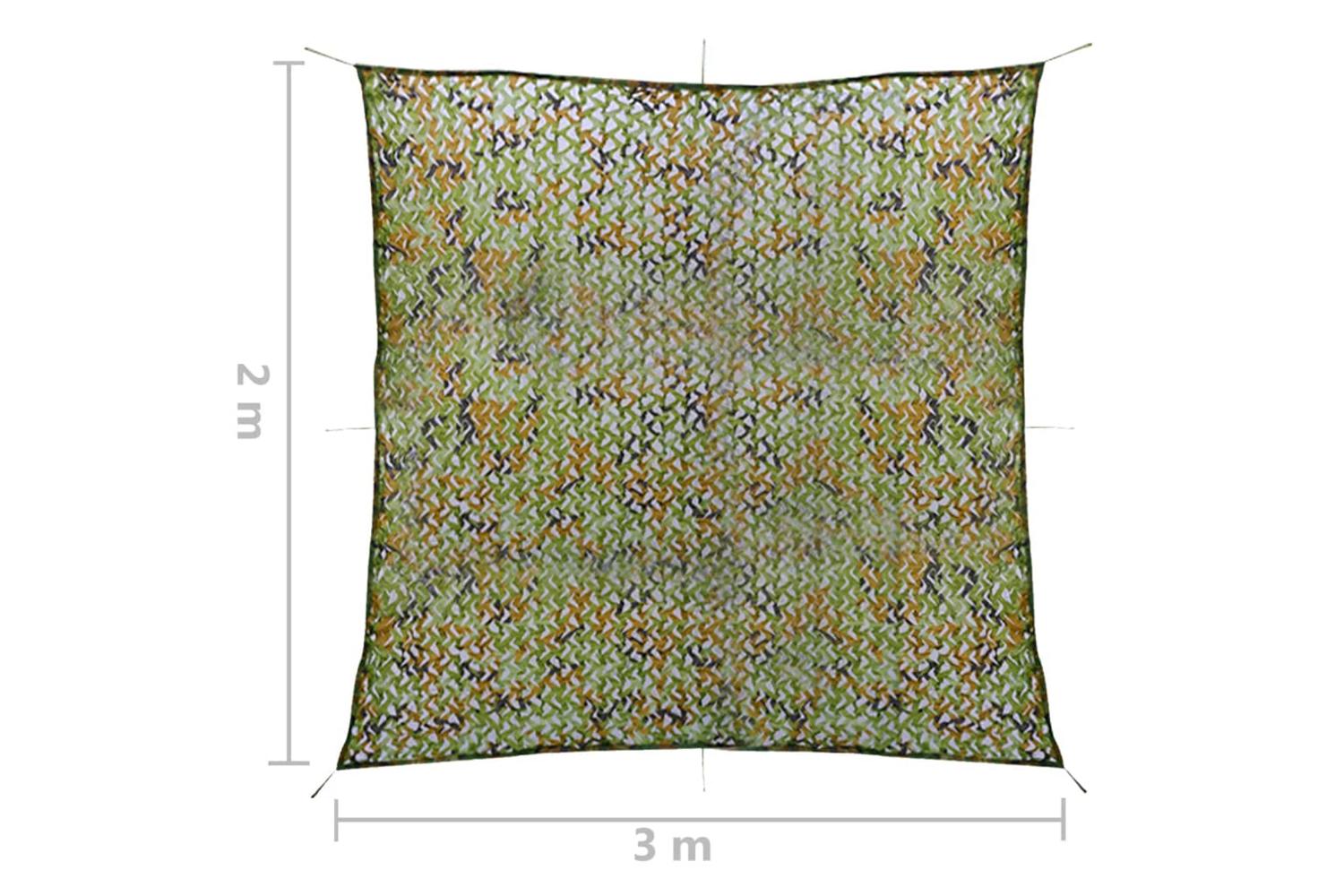Vidaxl 135879 Camouflage Net With Storage Bag 2x3 M Green-5