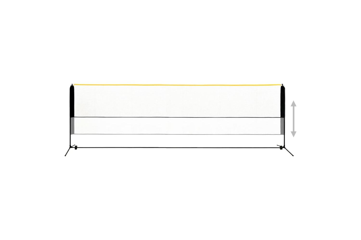 vidaXL 93367 Adjustable Badminton Net 500x103x94-158cm Metal-3
