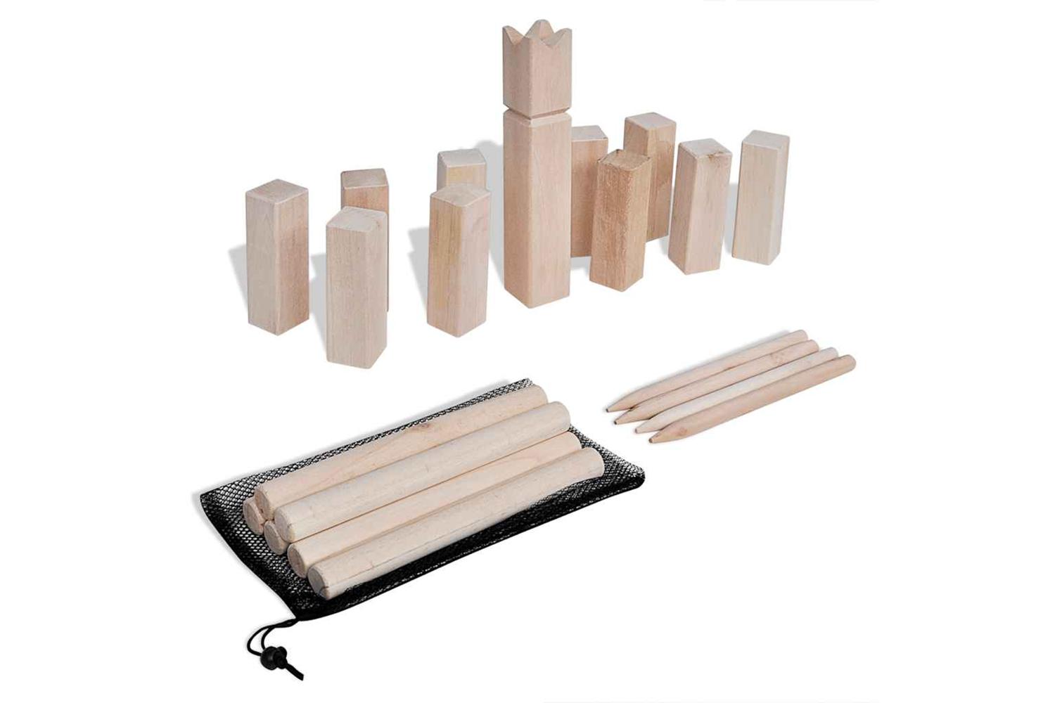 Vidaxl 90686 Wooden Kubb Game Set