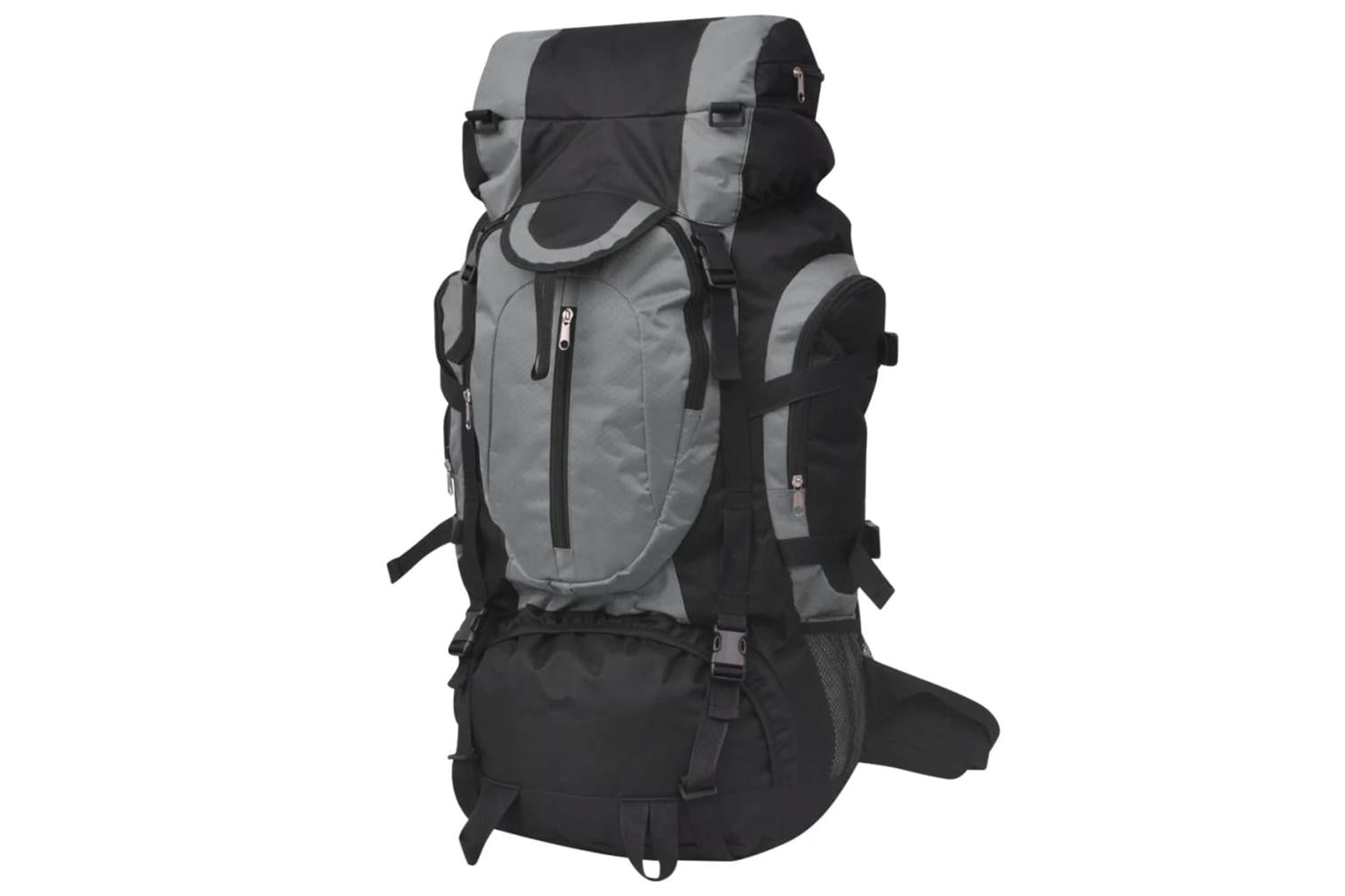 Vidaxl 91106 Hiking Backpack Xxl 75 L Black And Grey