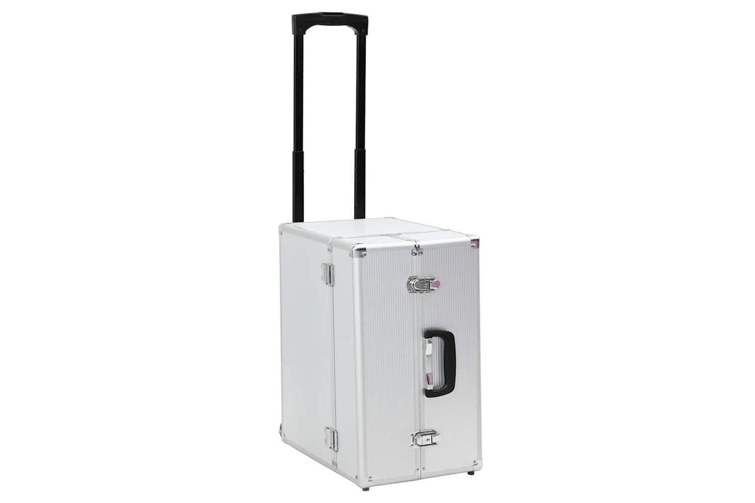 Vidaxl 91844 Pilot Trolley 47x39x27 Cm Silver Aluminium
