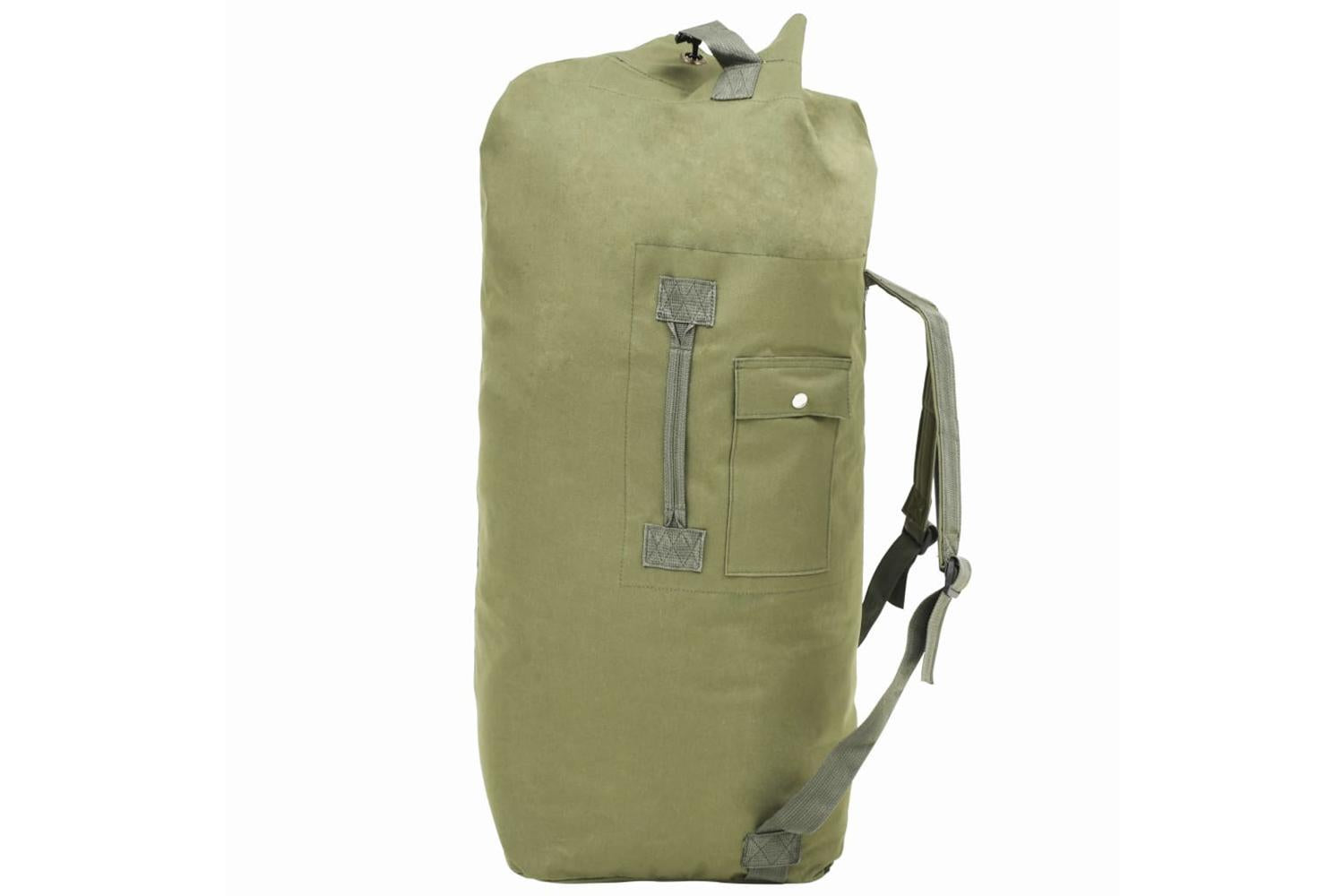 Vidaxl 91385 Army-style Duffel Bag 85 L Olive Green