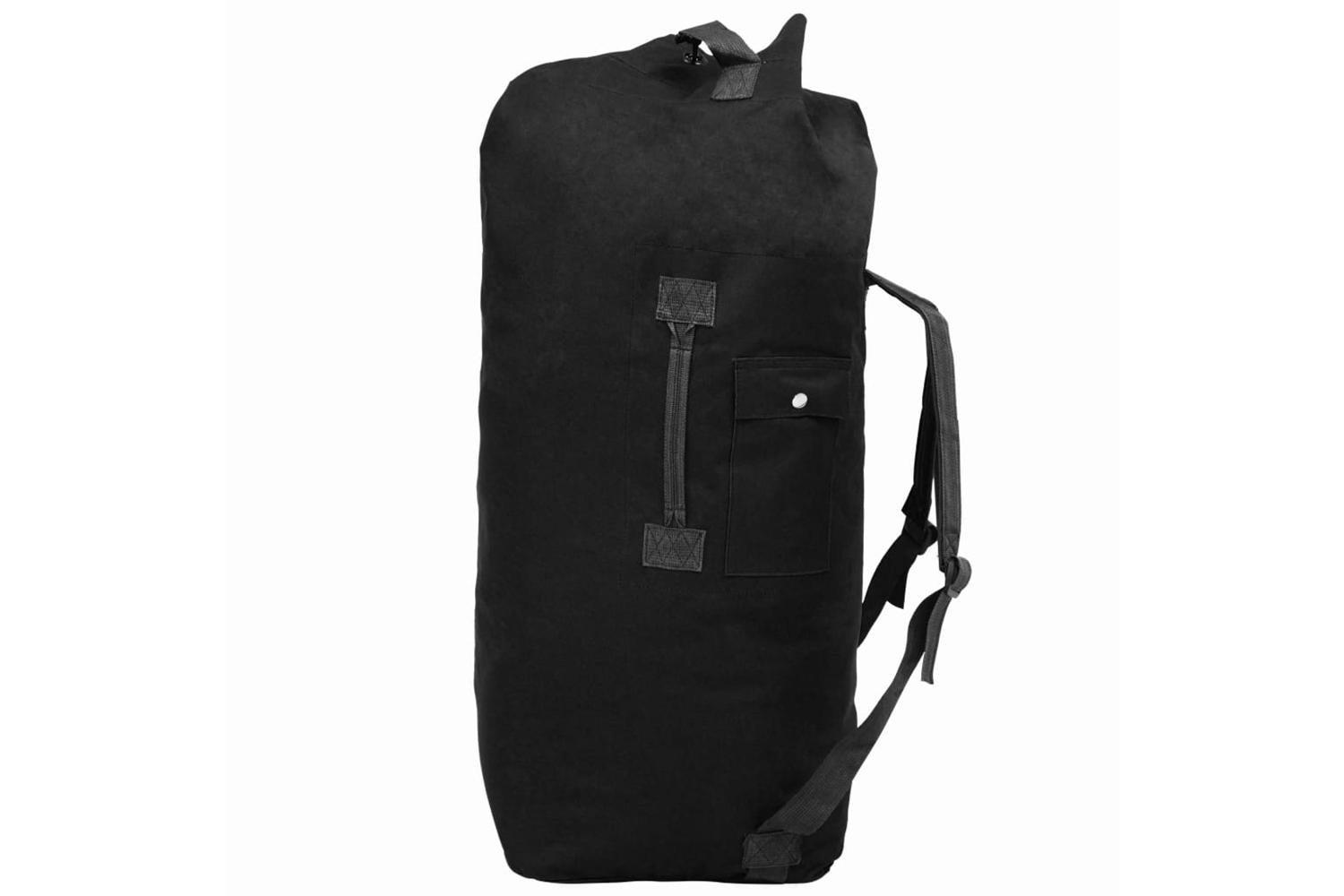 Vidaxl 91387 Army-style Duffel Bag 85 L Black