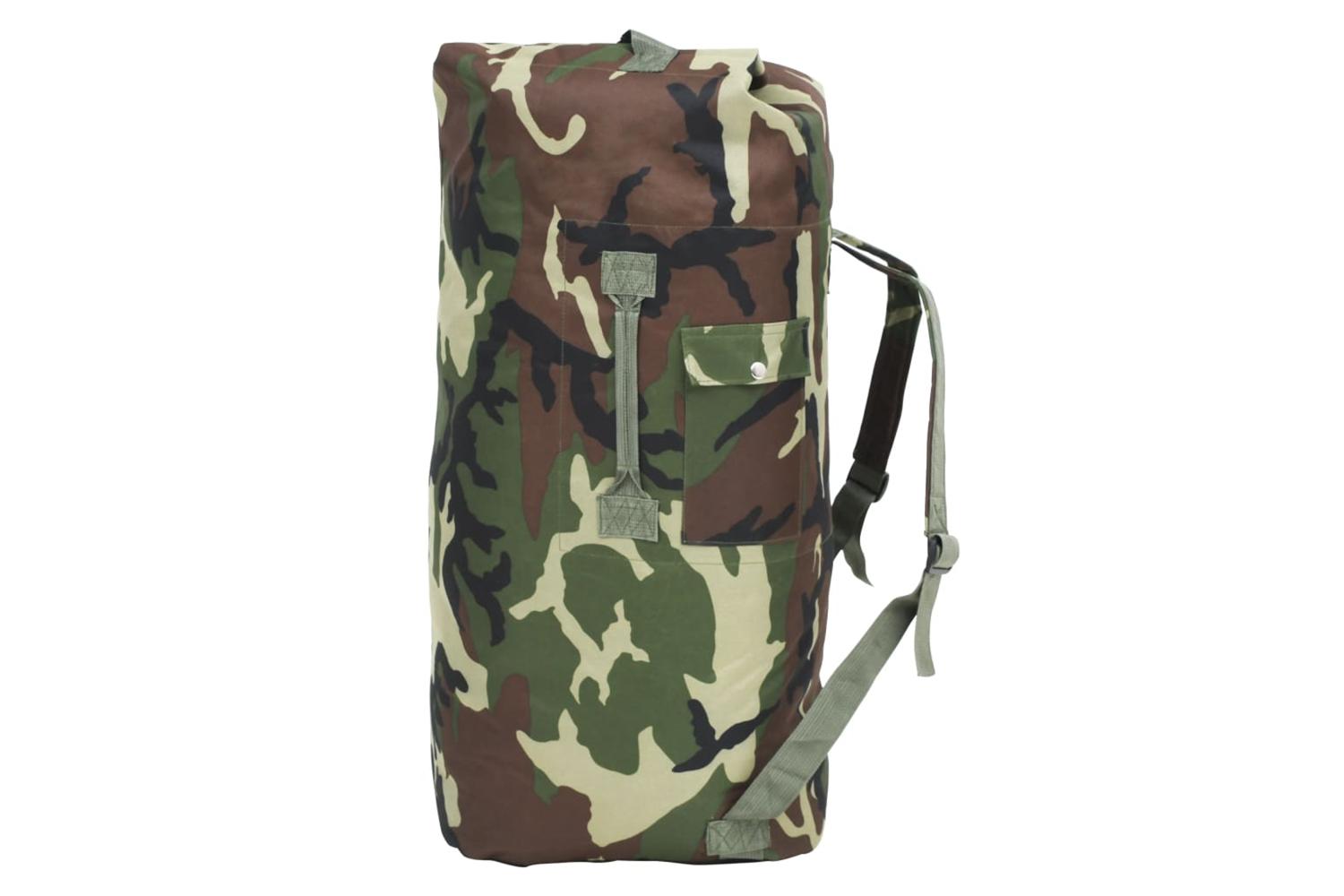 Vidaxl 91386 Army-style Duffel Bag 85 L Camouflage