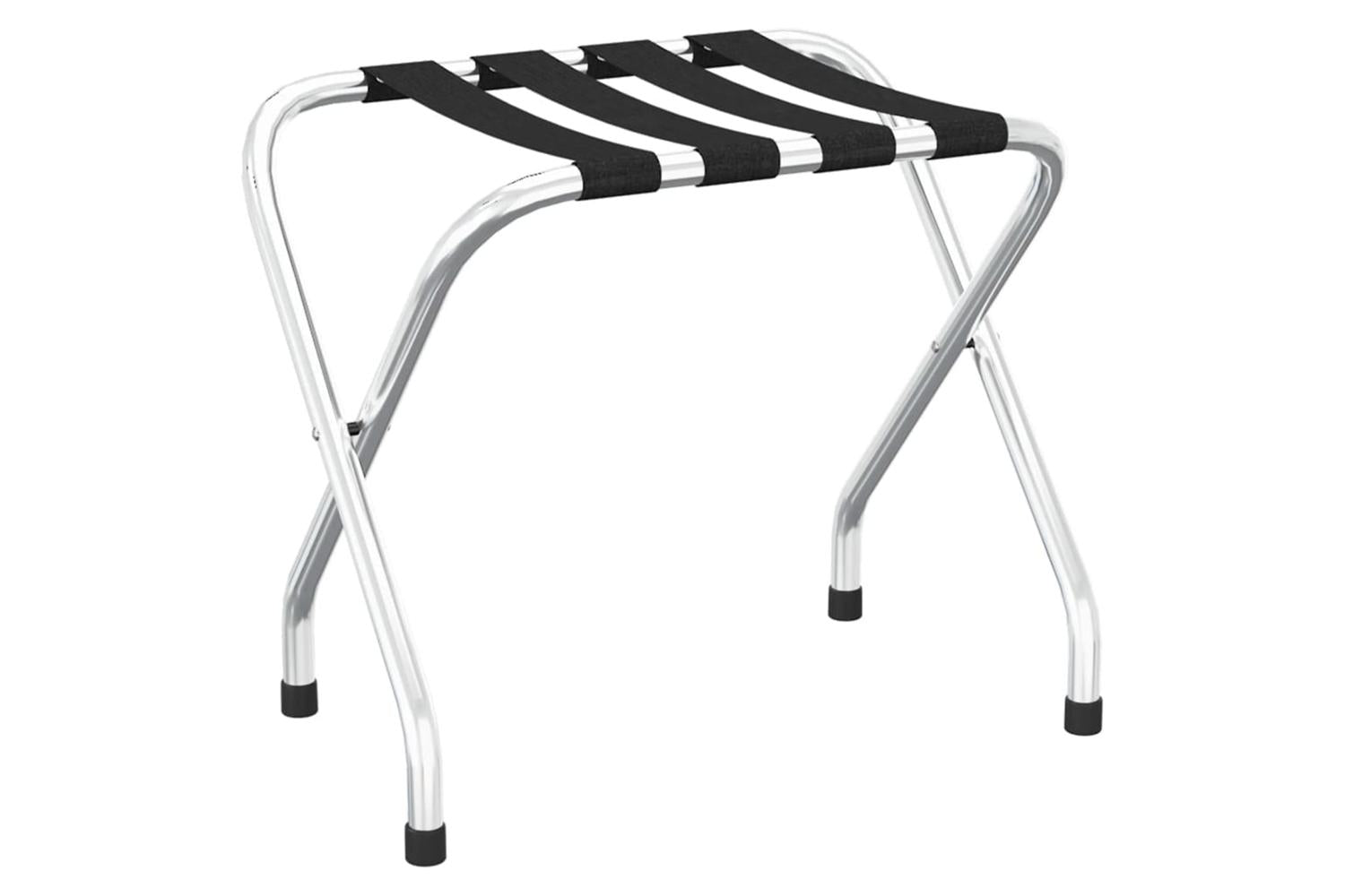 vidaXL 153076 Luggage Rack Black And Silver 56x40x49cm