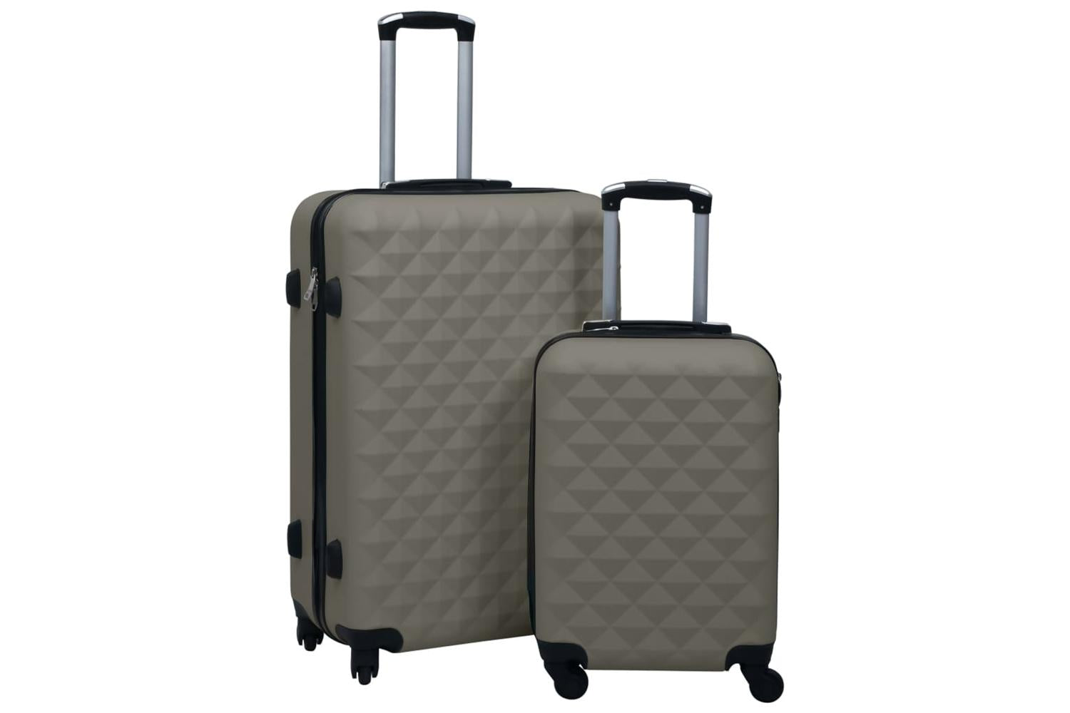 Vidaxl 92432 Hardcase Trolley Set 2 Pcs Anthracite Abs