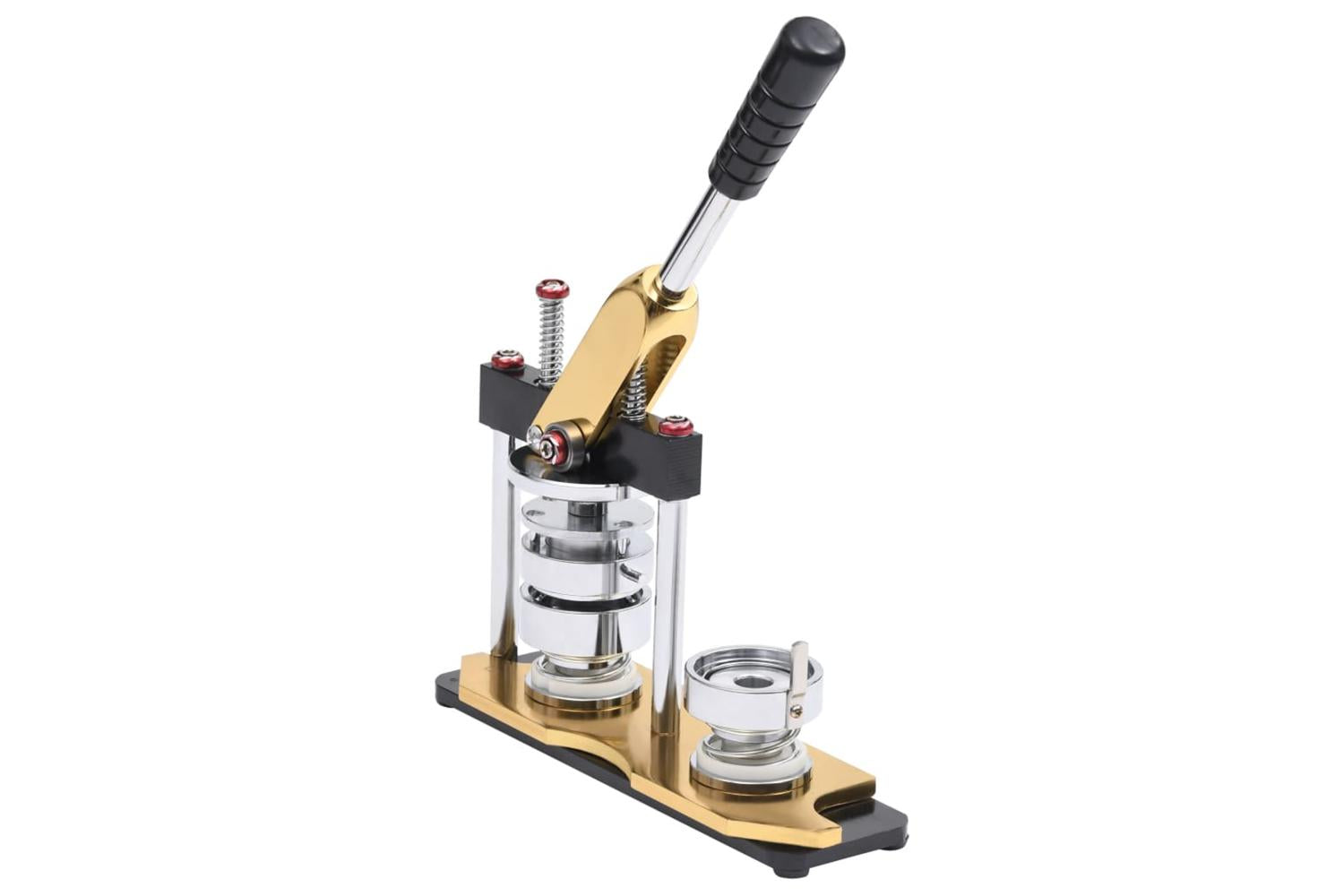 vidaXL 30154 Badge Maker Machine With Circle Cutter Rotate Punch 25mm