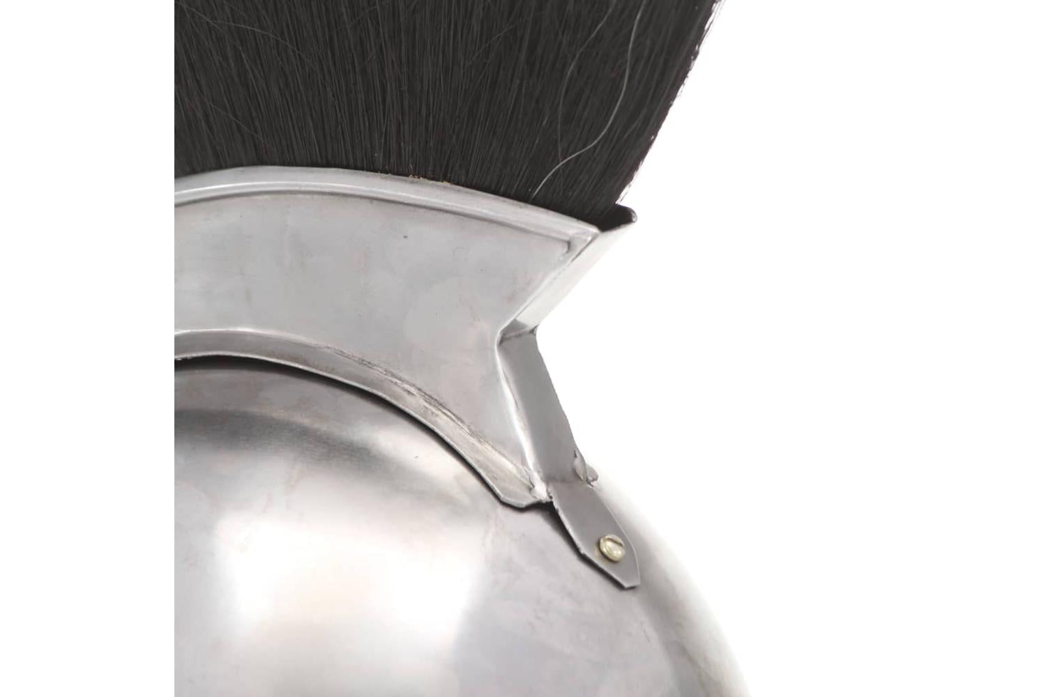 Vidaxl 286120 Greek Warrior Helmet Antique Replica Larp Silver Steel-6