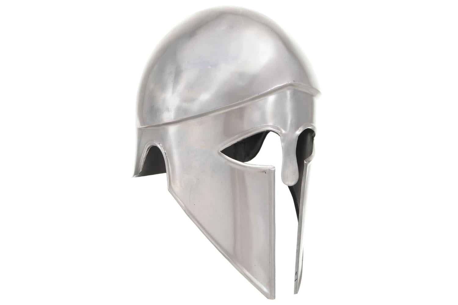 Vidaxl 286212 Greek Warrior Helmet Antique Replica Larp Silver Steel