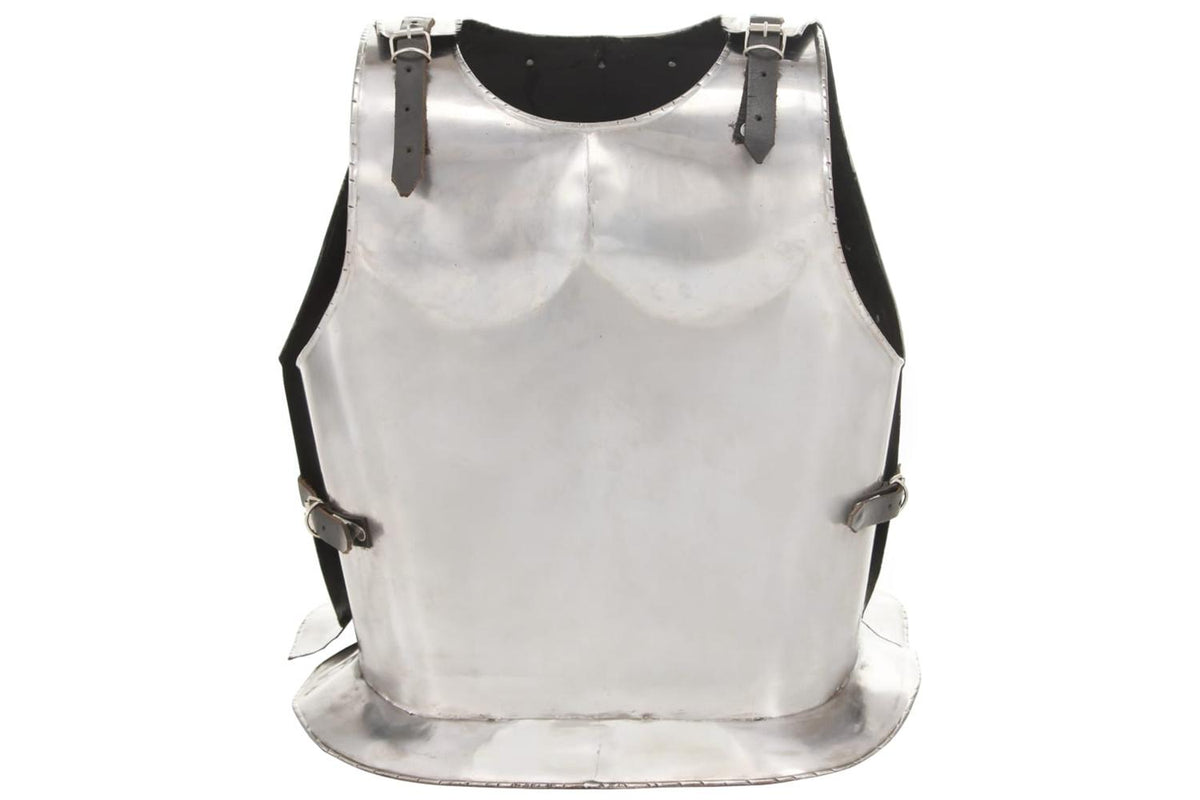 Vidaxl 286121 Medieval Knight Body Armour Cuirass Replica Larp Silver Steel-3