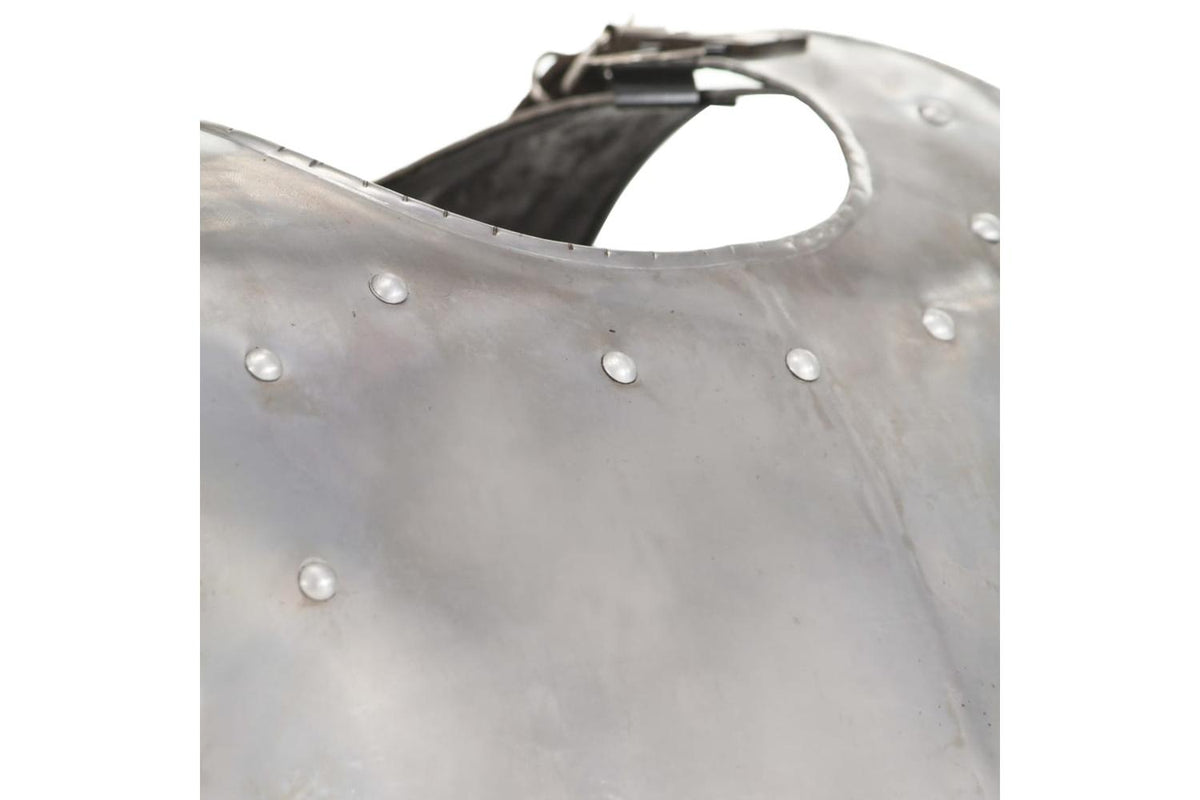 Vidaxl 286121 Medieval Knight Body Armour Cuirass Replica Larp Silver Steel-5