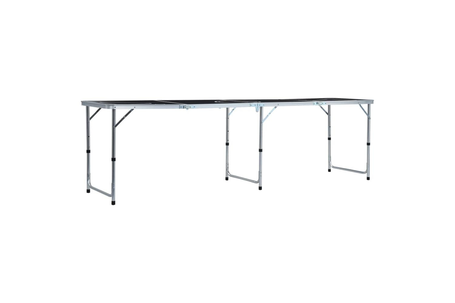 vidaXL 3056793 Folding Beer Pong Table With Cups And Balls 240cm-4
