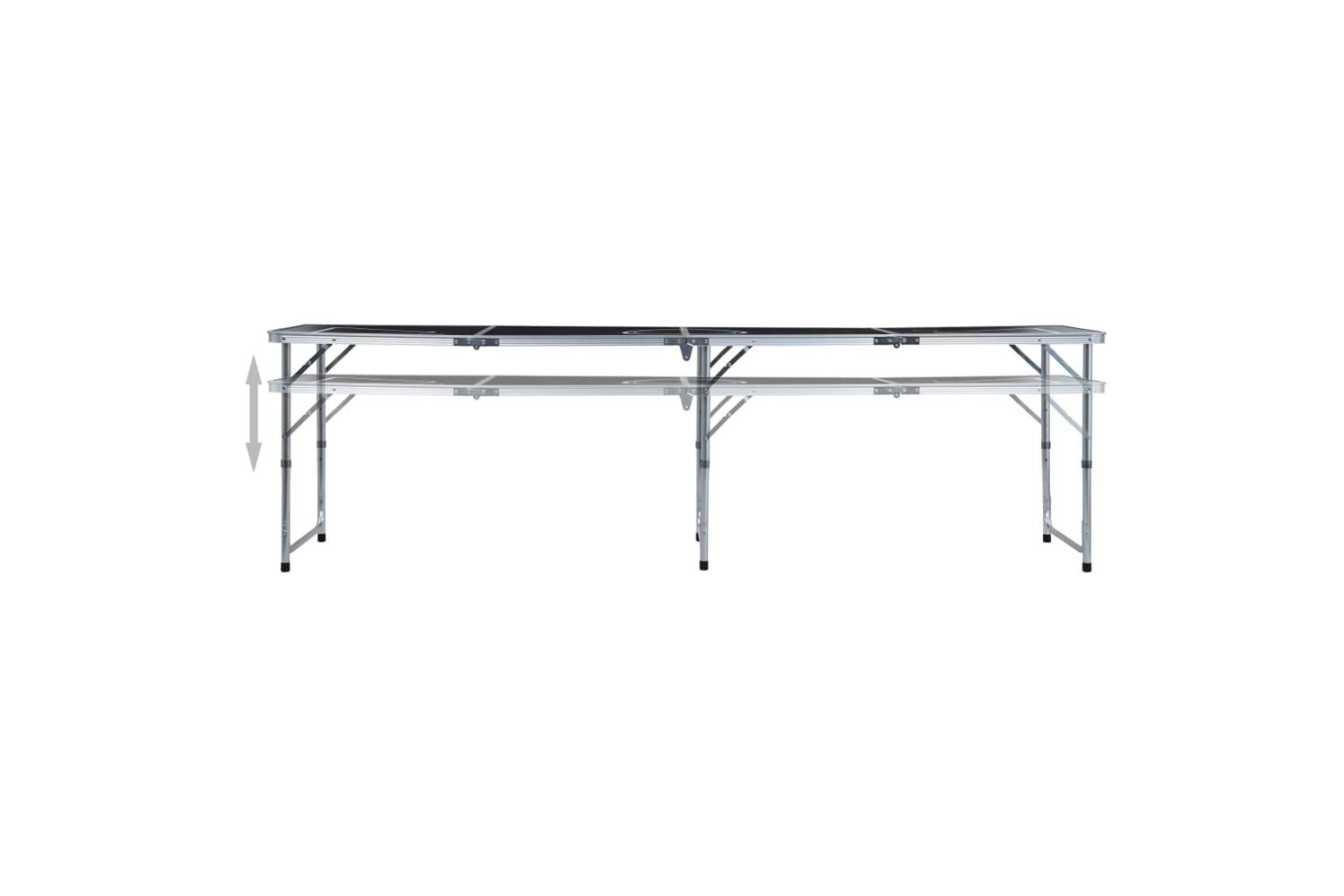 vidaXL 3056793 Folding Beer Pong Table With Cups And Balls 240cm-5