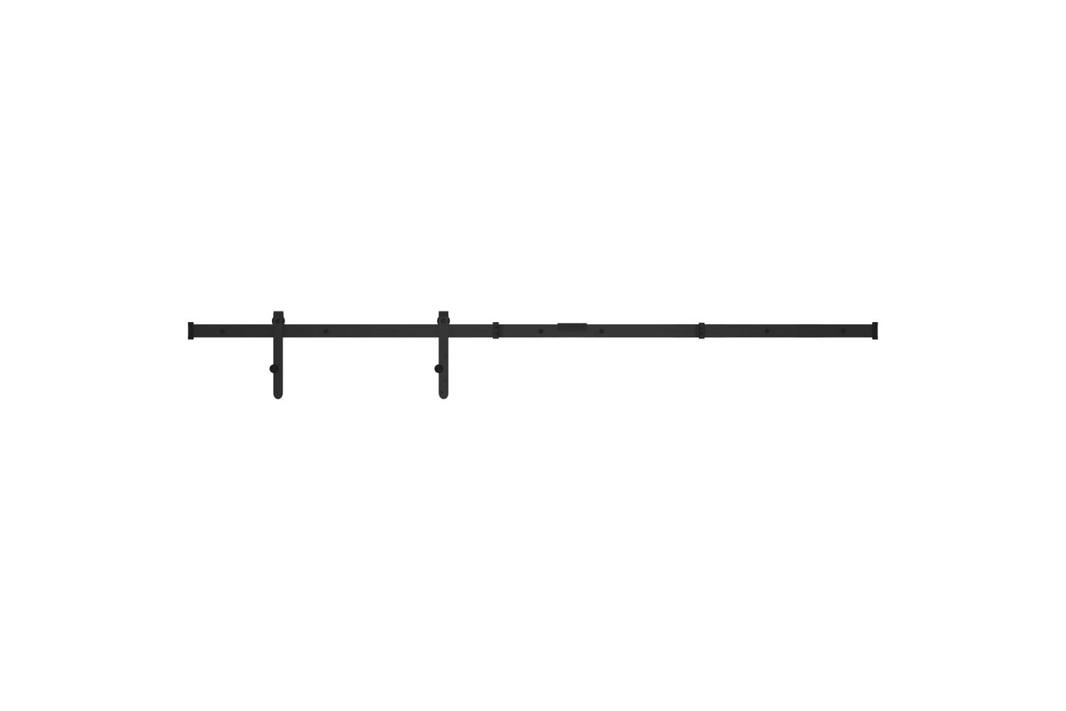 vidaXL 148015 Mini Sliding Cabinet Door Kit Carbon Steel 152cm