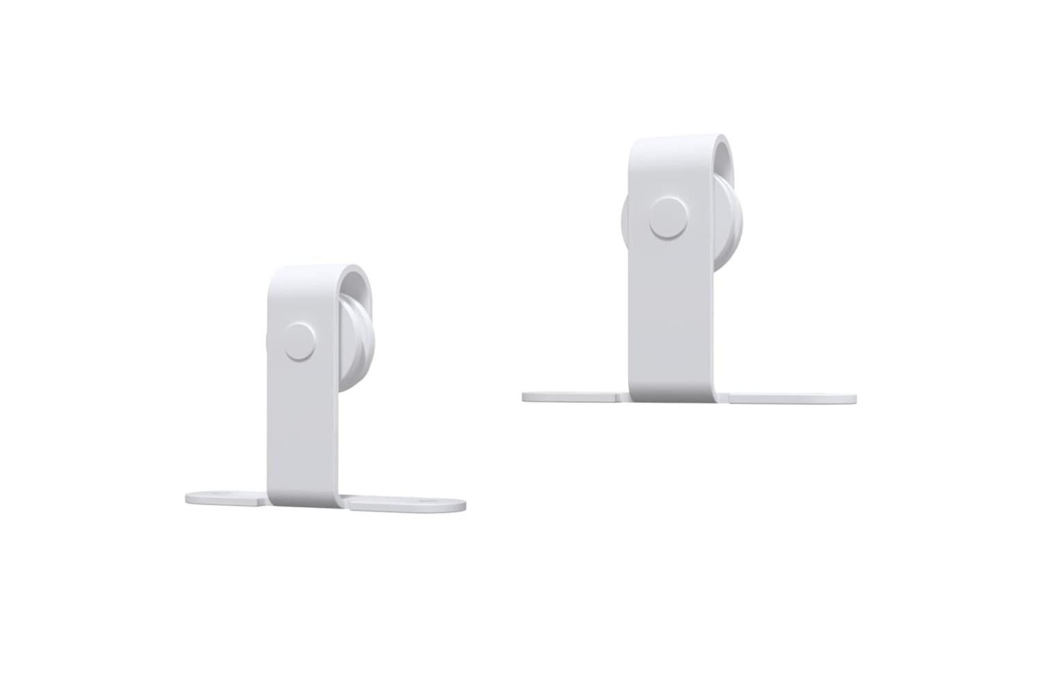 vidaXL 151697 Mini Sliding Cabinet Door Kit Carbon Steel White 122cm-5