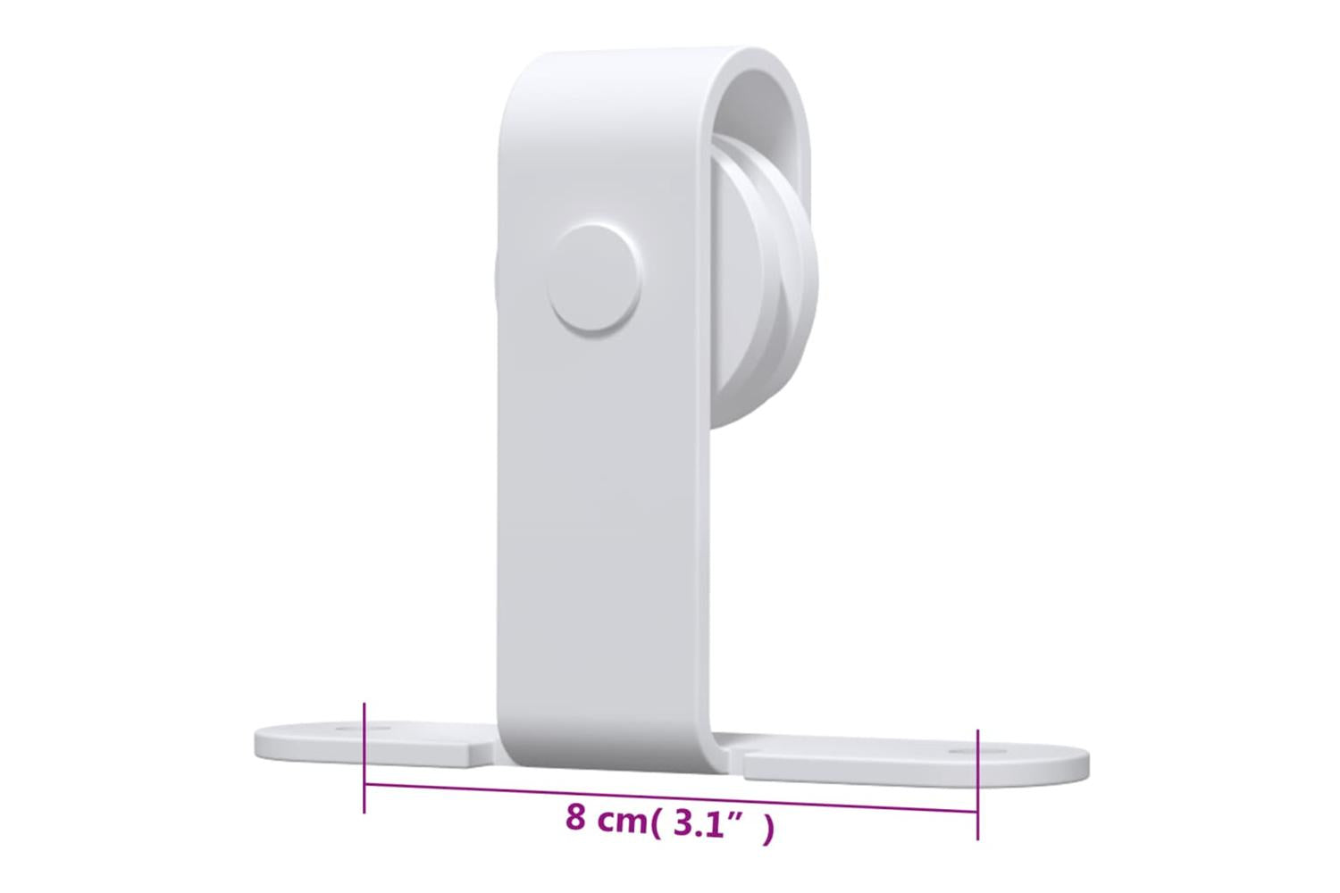 vidaXL 151697 Mini Sliding Cabinet Door Kit Carbon Steel White 122cm-7