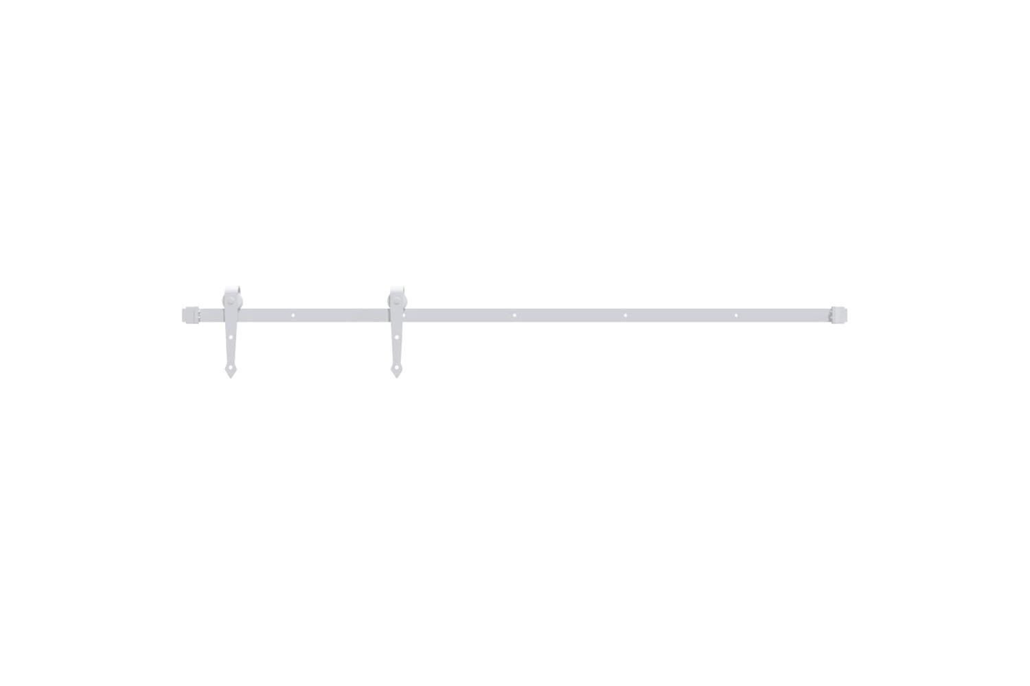 vidaXL 151702 Sliding Door Hardware Kit 200cm Steel White
