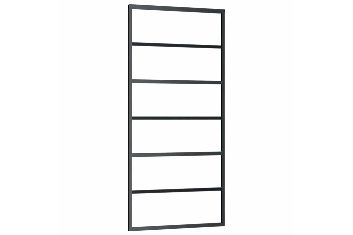 vidaXL 151015 Sliding Door Esg Glass And Aluminium 90x205cm Black
