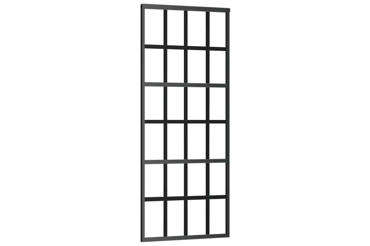 vidaXL 151020 Sliding Door Esg Glass And Aluminium 76x205cm Black