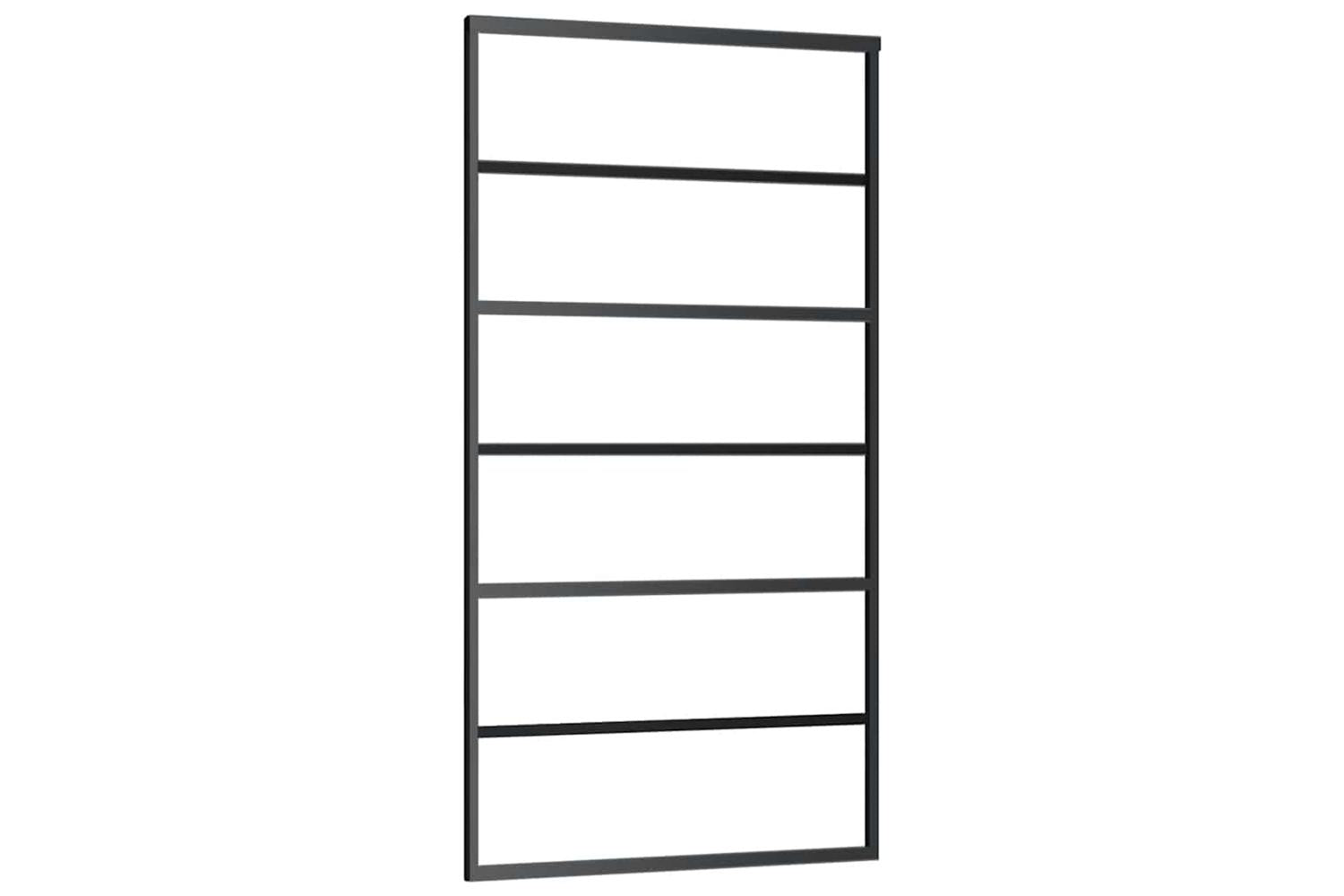 vidaXL 151016 Sliding Door Esg Glass And Aluminium 102x205cm Black
