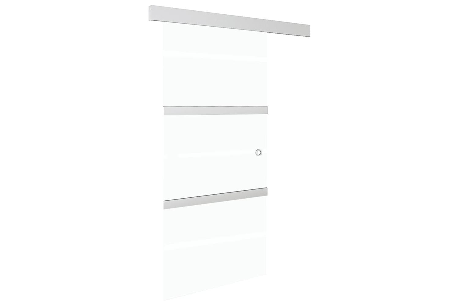 vidaXL 288056 Sliding Door With Soft Stops Esg Glass And Aluminium 90x205cm