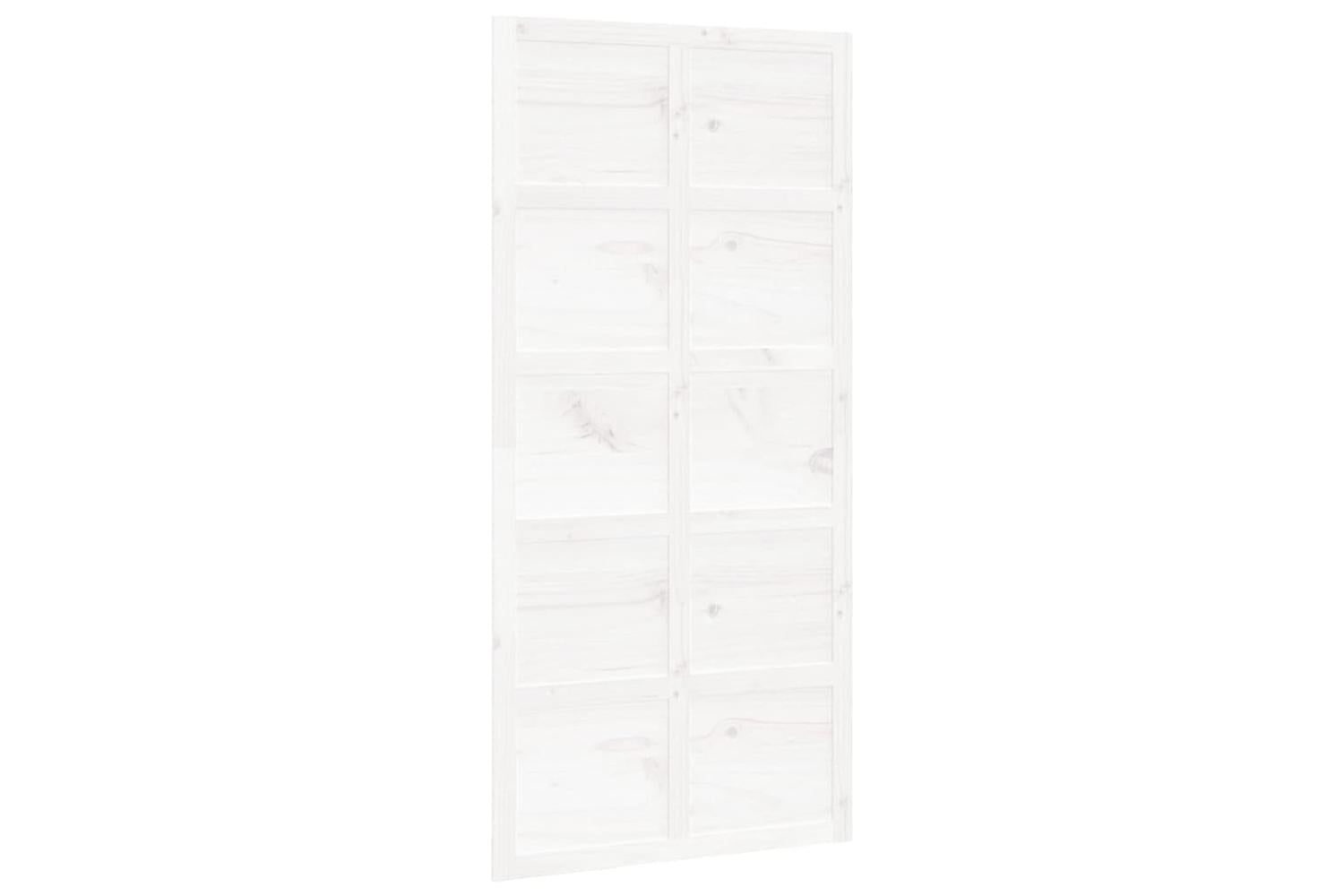 vidaXL 824639 Barn Door White 100x1.8x214cm Solid Wood Pine