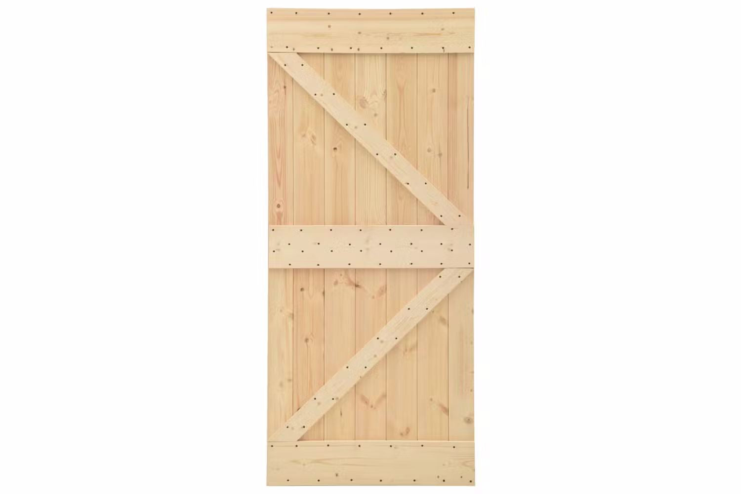 vidaXL 3057596 Sliding Door With Hardware Set 100x210cm Solid Pine Wood-2