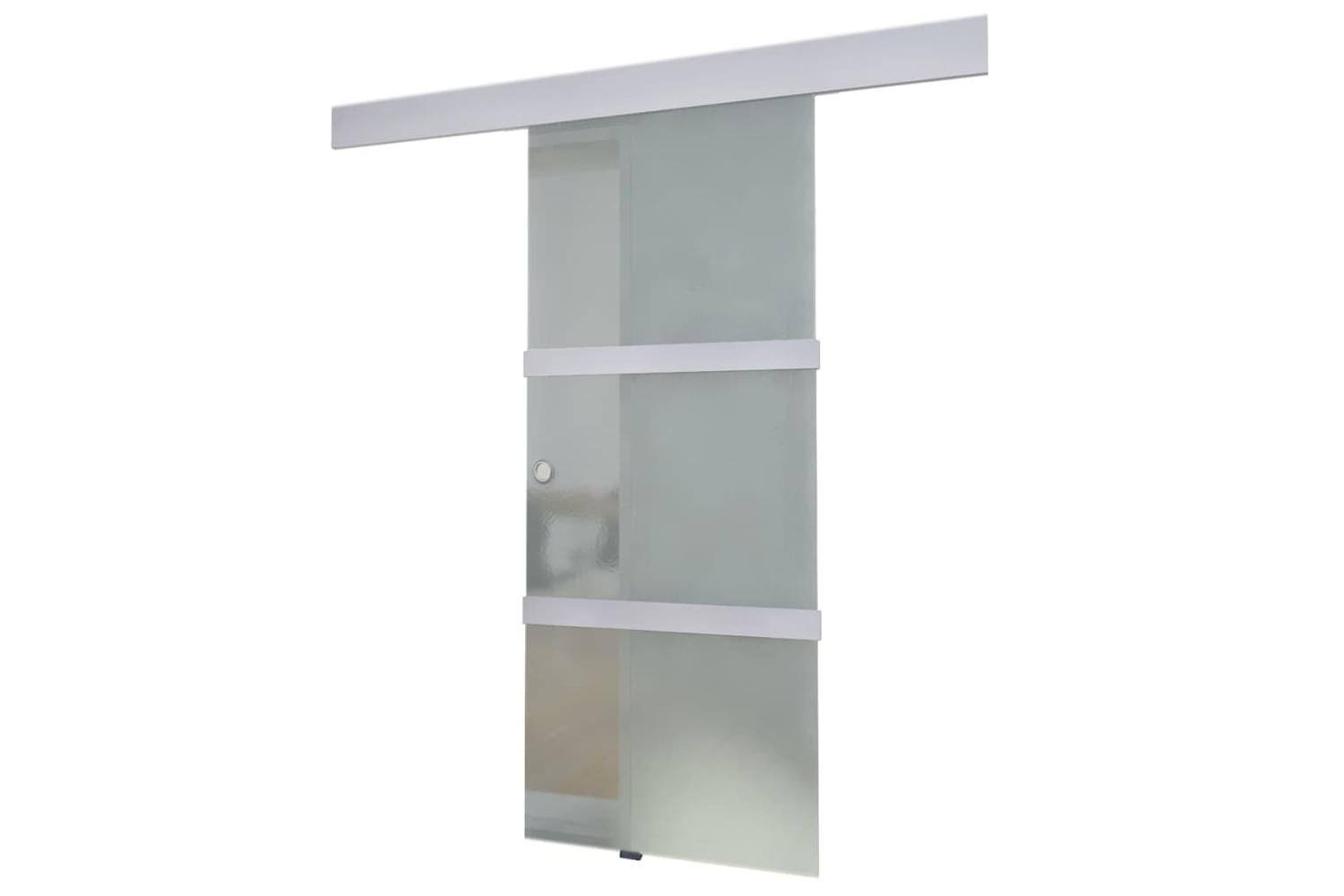 vidaXL 60266 Glass & Aluminium Sliding Door | 178cm | Silver