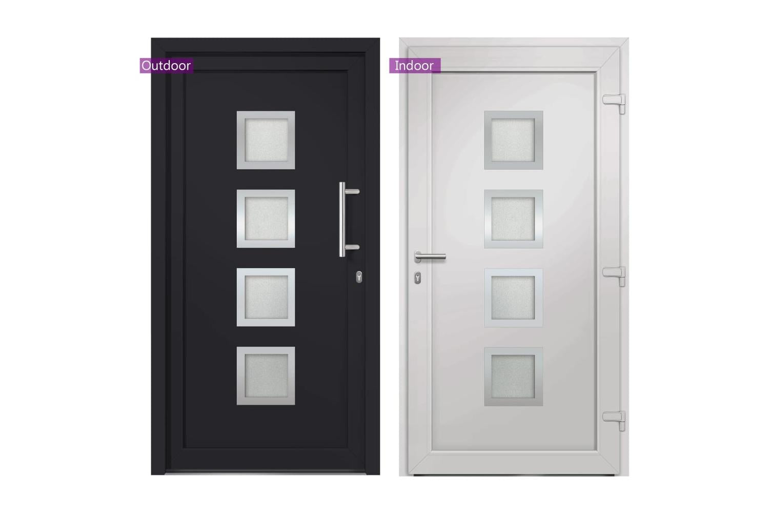 vidaXL 279197 Front Door Anthracite 108x200cm-6