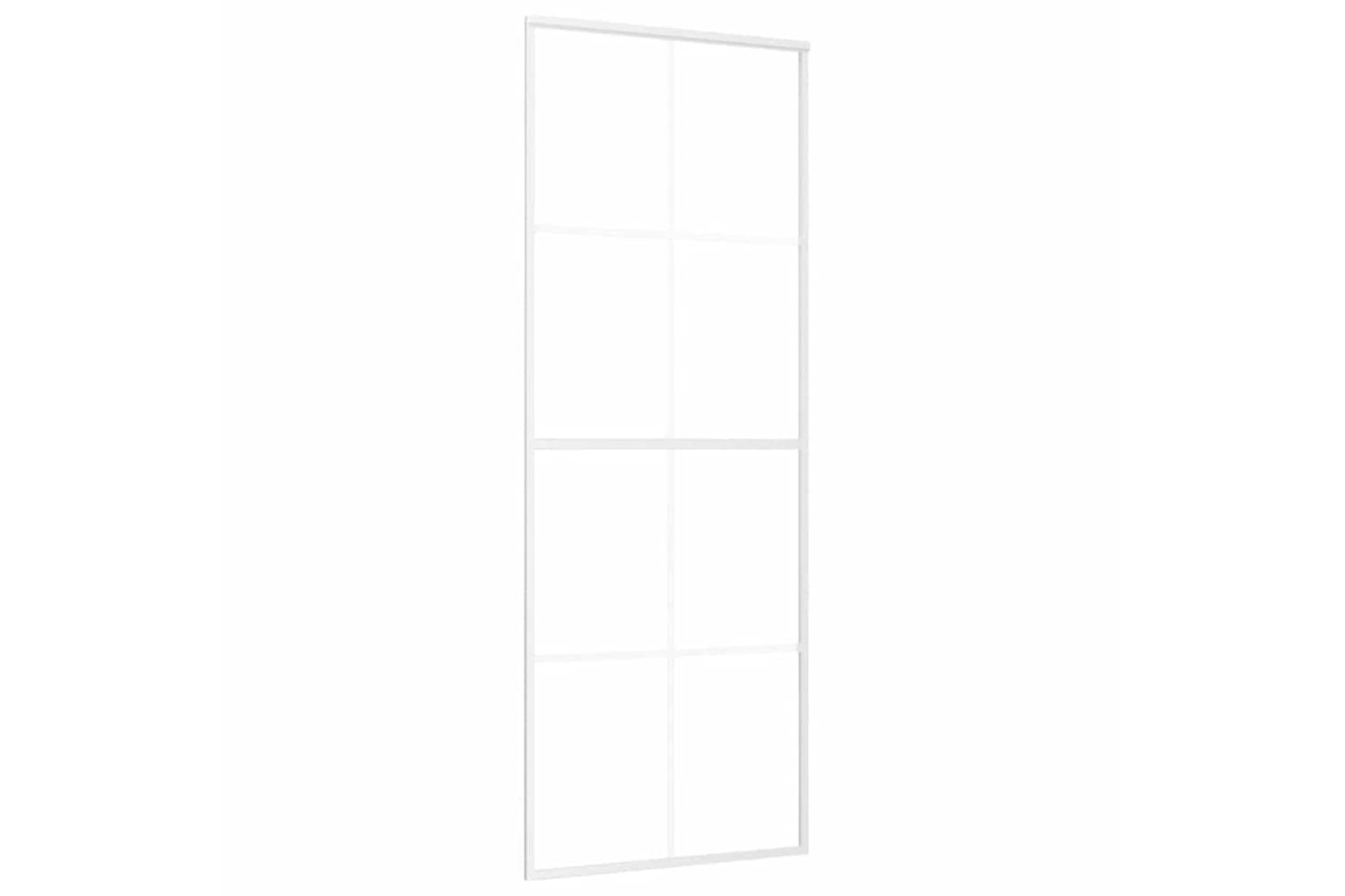 vidaXL 151668 Sliding Door Esg Glass And Aluminium 76x205cm White