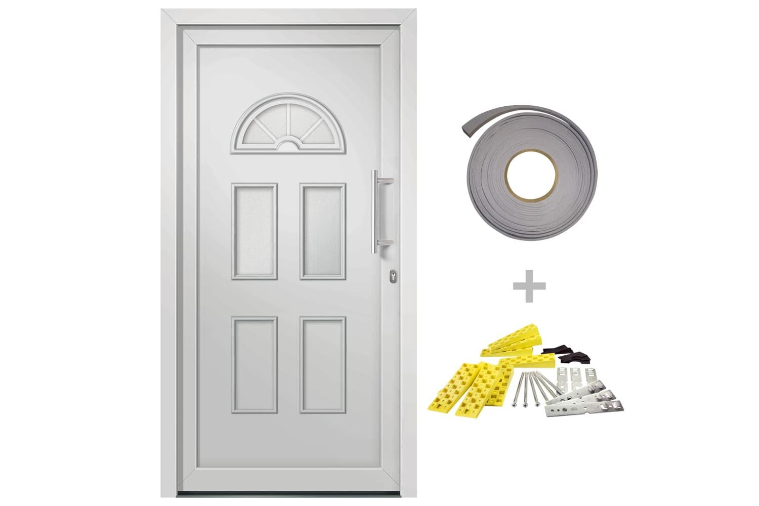vidaXL 279258 Front Door White 110x210cm