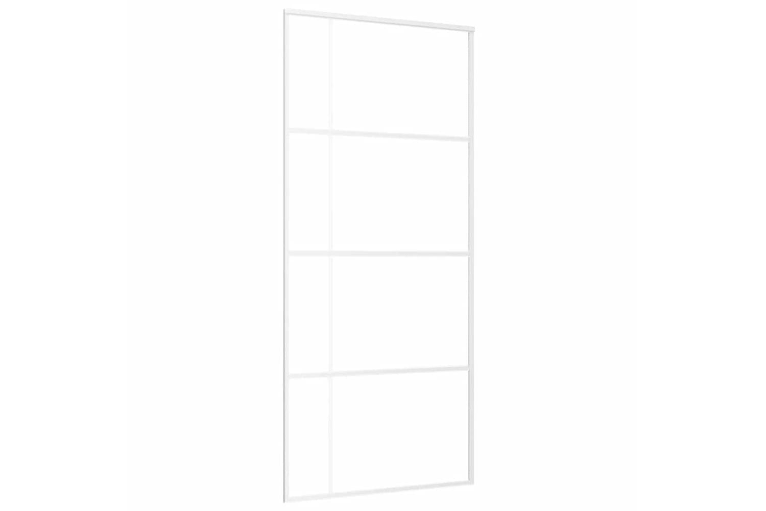 Vidaxl 151684 Sliding Door Esg Glass And Aluminium 90x205 Cm White-2