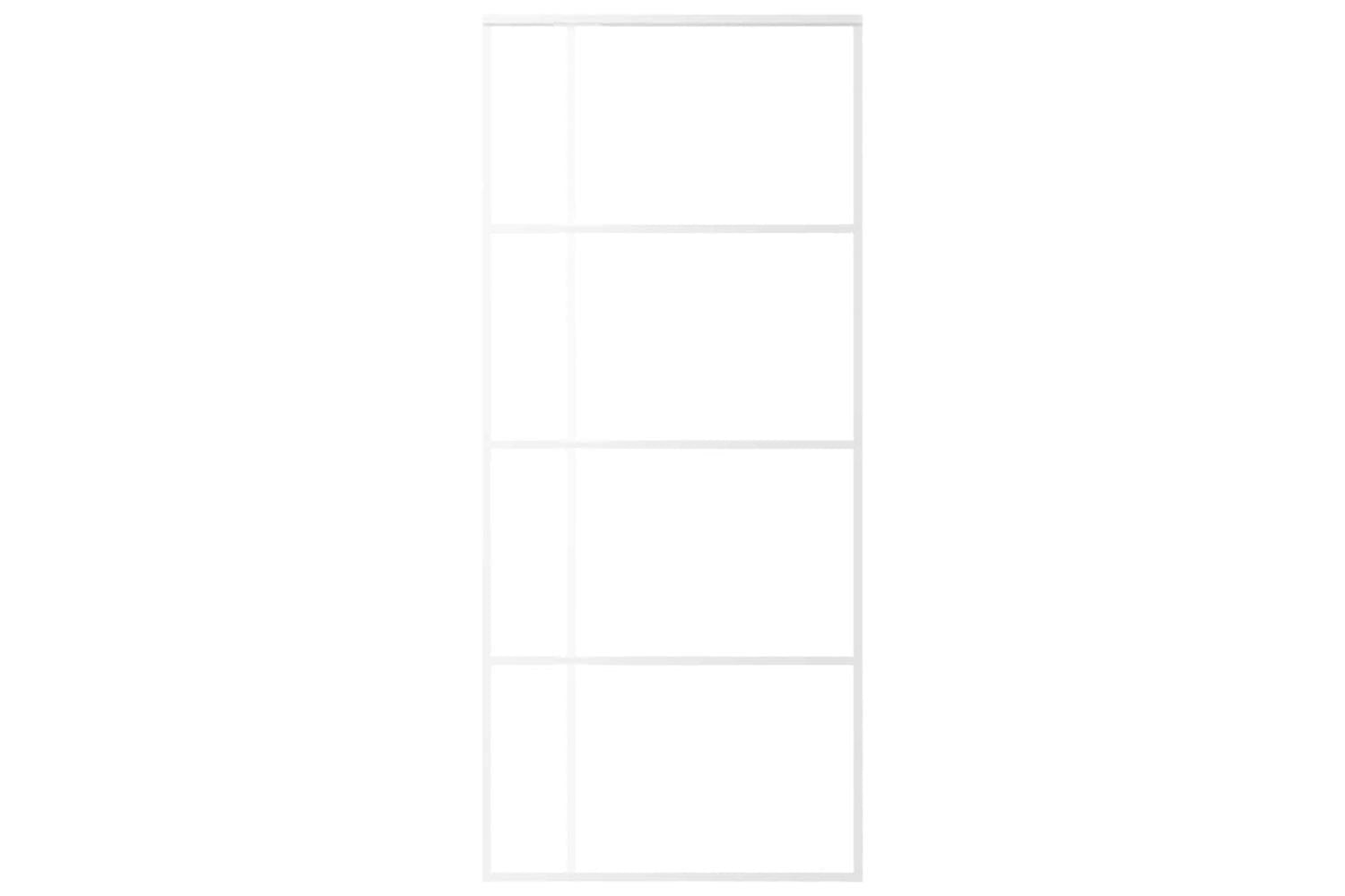 Vidaxl 151684 Sliding Door Esg Glass And Aluminium 90x205 Cm White-3