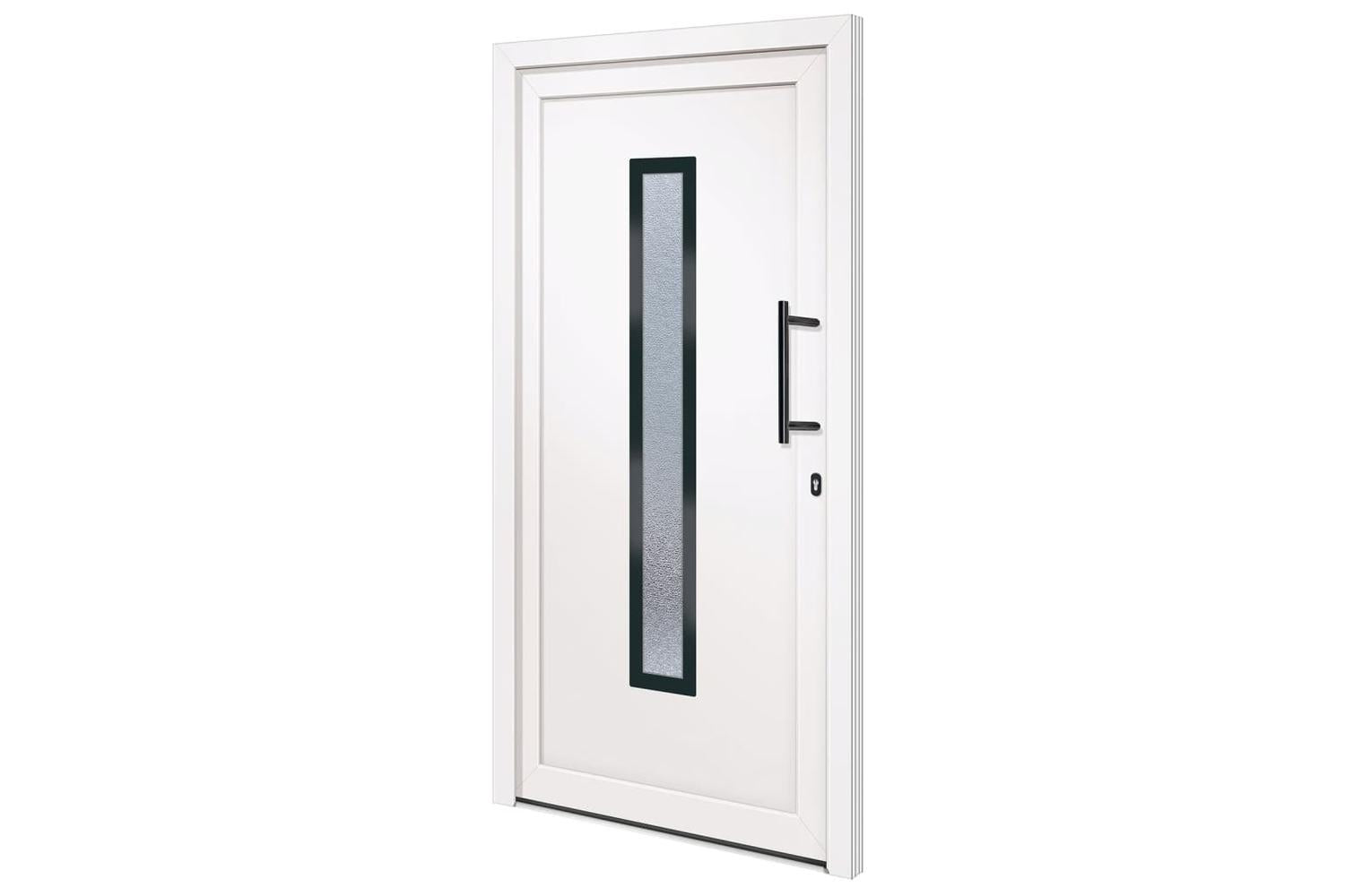 vidaXL 3157082 Front Door White 108x200cm Pvc