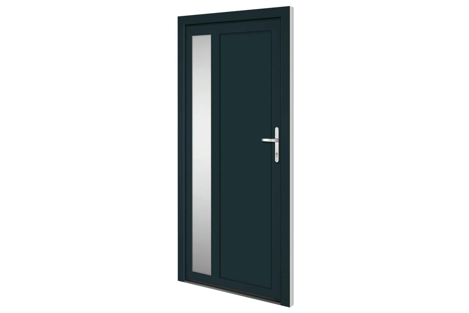vidaXL 3157105 Front Door Anthracite 108x208cm Pvc