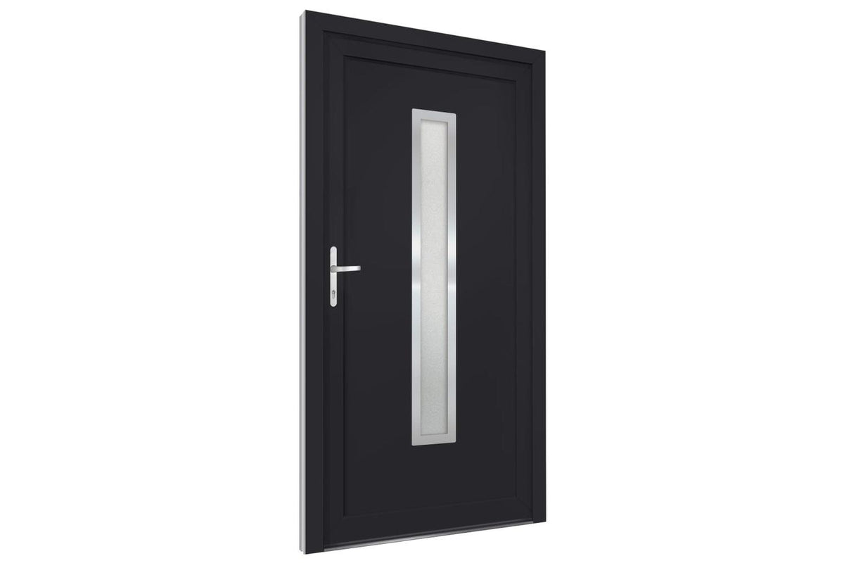 vidaXL 3187900 Front Door Anthracite 98x208cm Pvc-3