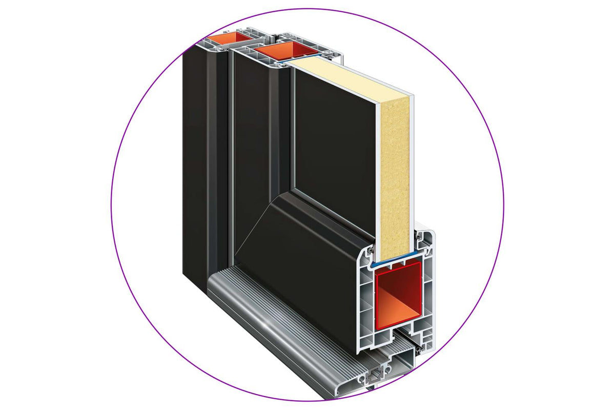 vidaXL 3187900 Front Door Anthracite 98x208cm Pvc-7