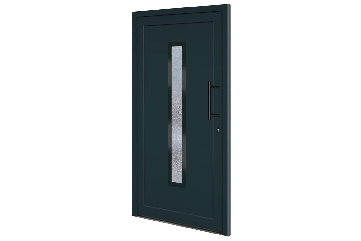 vidaXL 3157092 Front Door Anthracite 108x200cm Pvc
