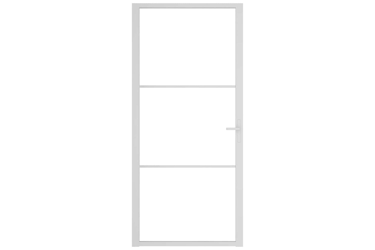 vidaXL 350570 Interior Door 93x201.5cm White Esg Glass And Aluminium-3