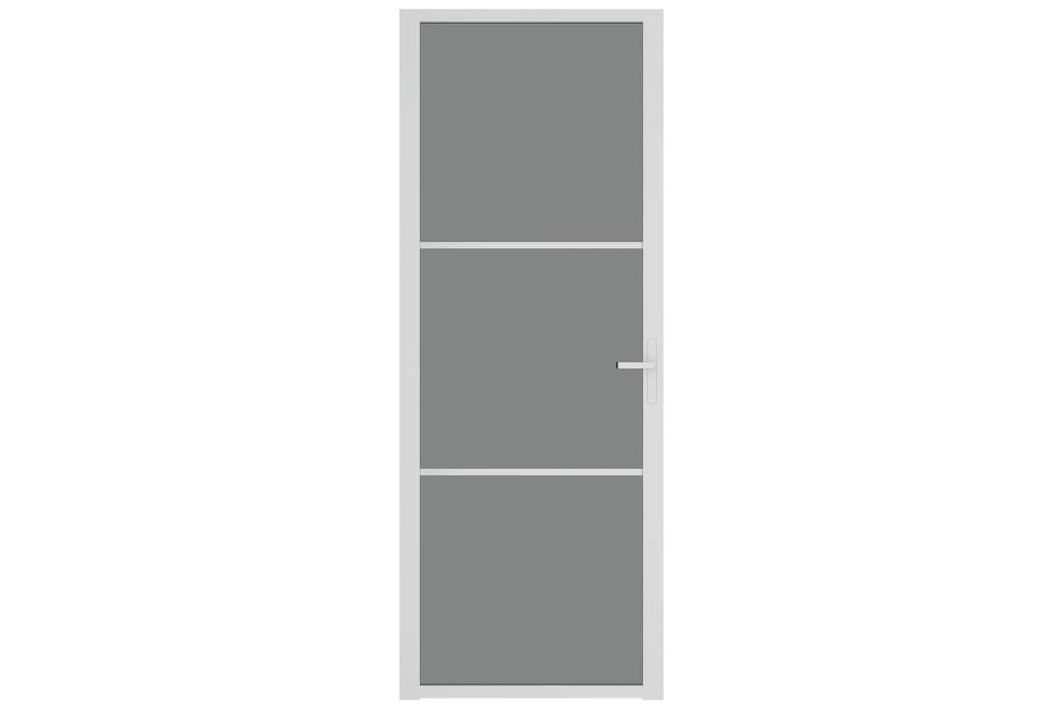vidaXL 350584 Interior Door 76x201.5cm White Esg Glass And Aluminium-3