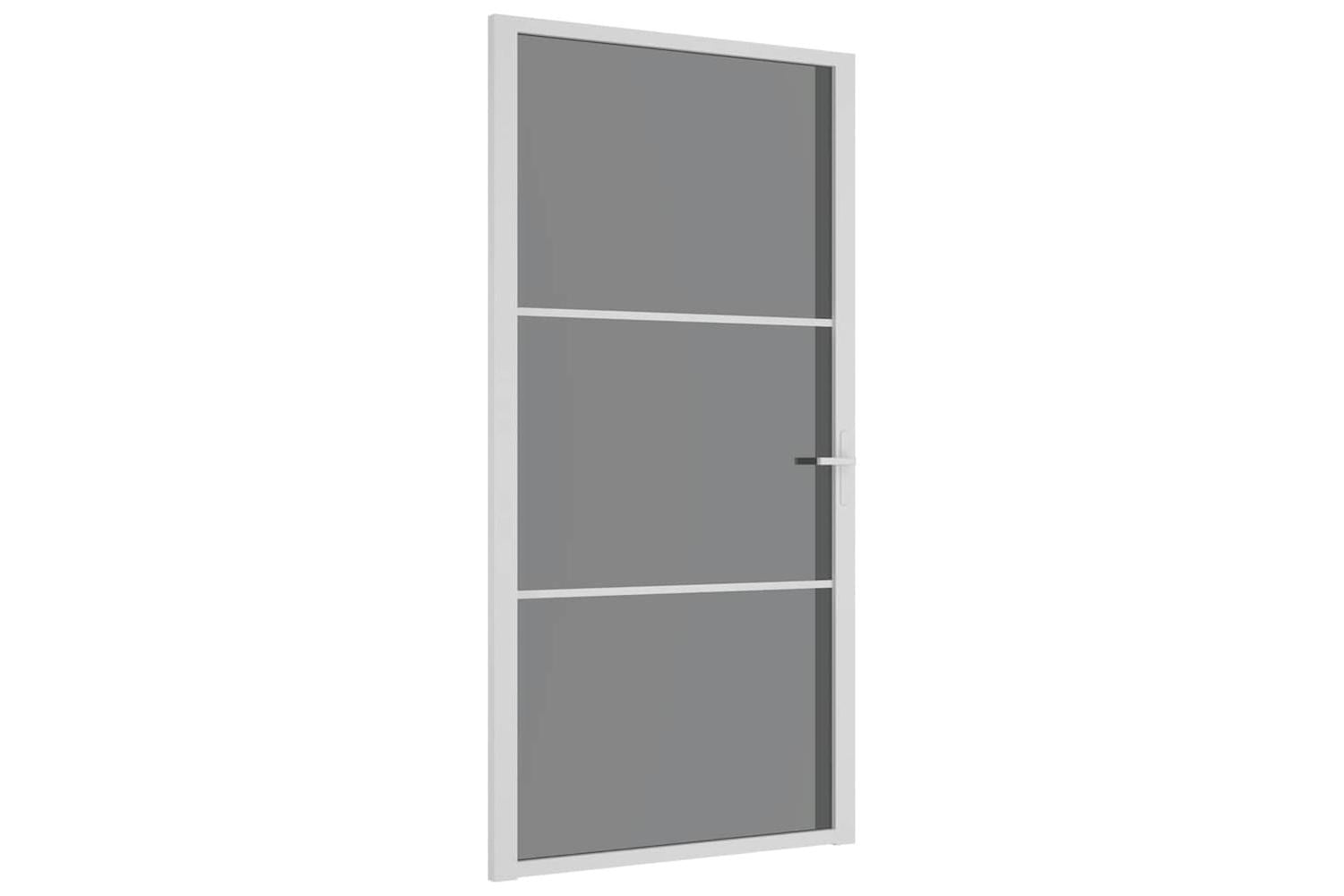 vidaXL 350587 Interior Door 102.5x201.5cm White Esg Glass And Aluminium