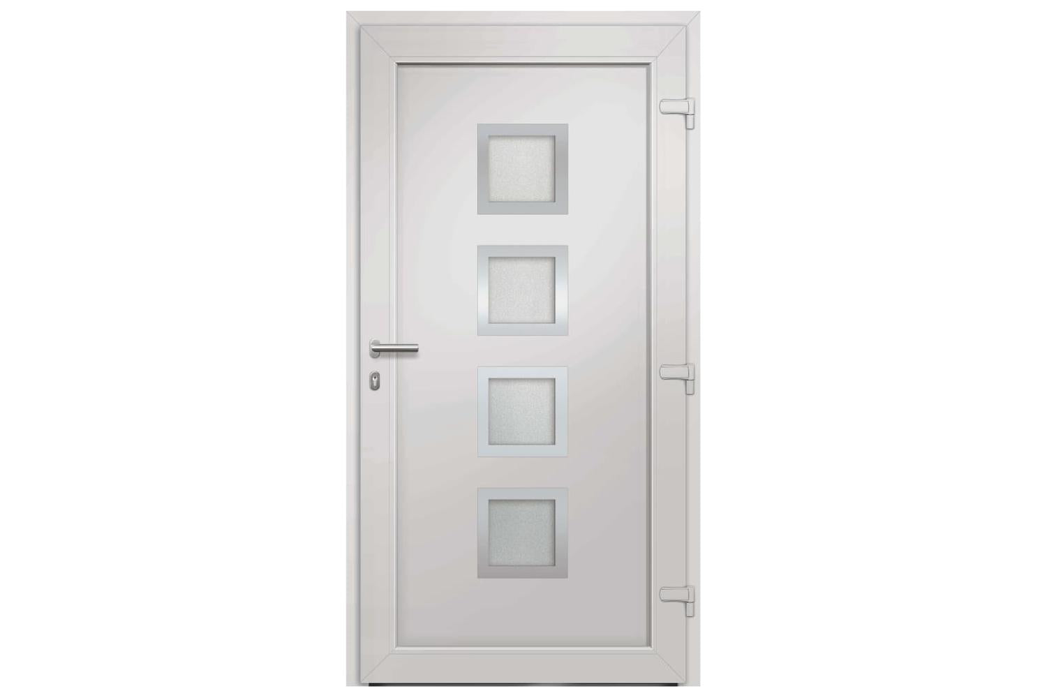 vidaXL 279181 Front Door White 88x200cm-4