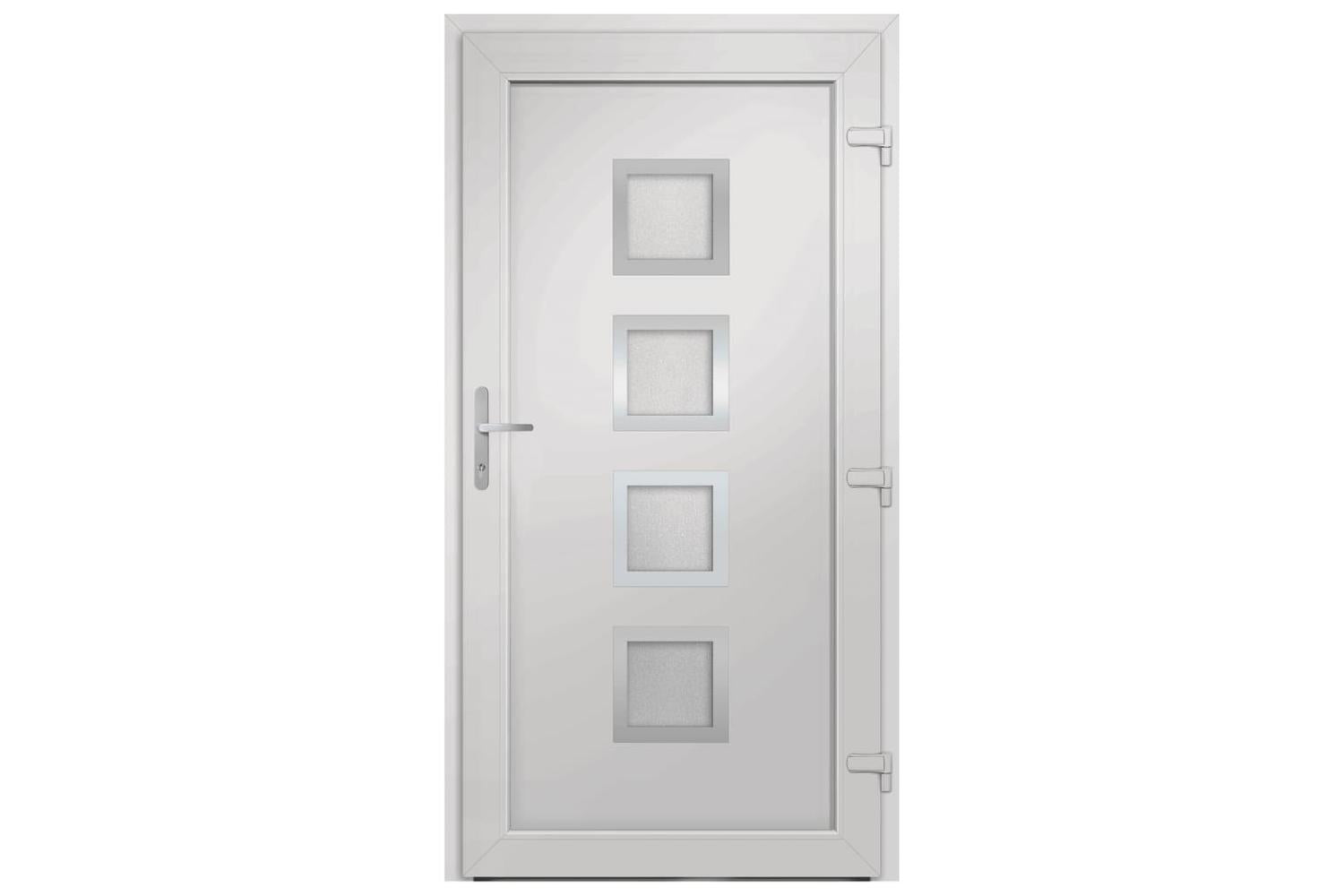 vidaXL 3187843 Front Door White 88x200cm Pvc-5